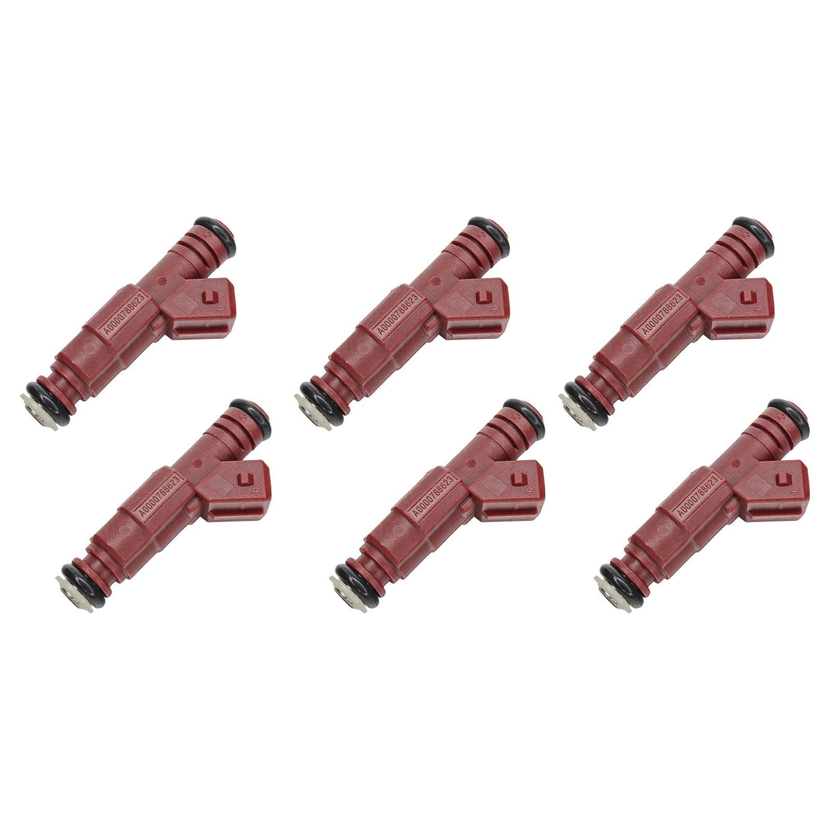 1994-1997 voor Mercedes-Benz E320 3.2, set van 6 brandstofinjectoren, onderdeelnummer 0280155757 852-12182