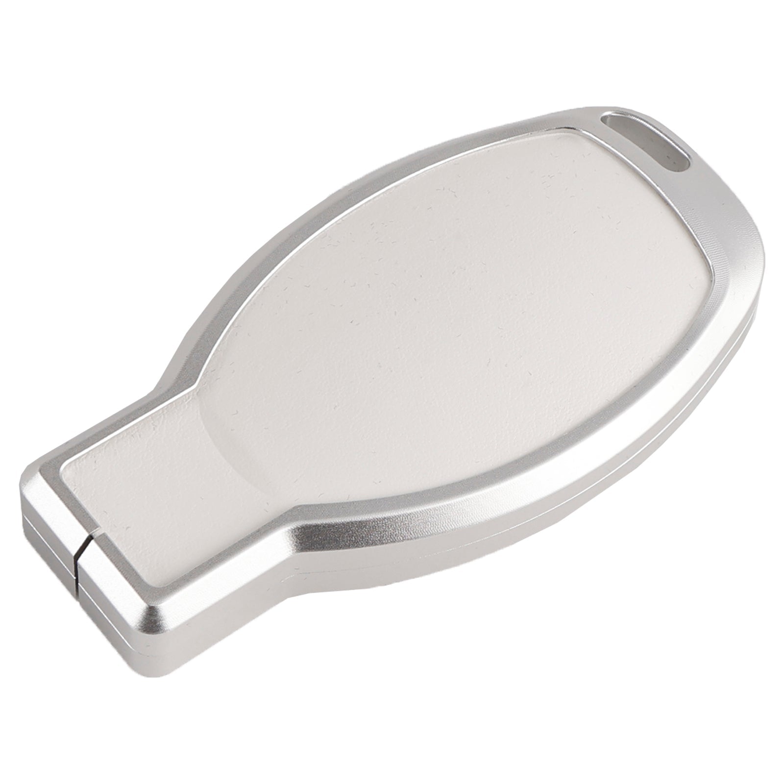 Custodia in pelle e lega&#39;Cover in alluminio TPU per chiave auto per Benz GLC GLK CLS, bianco