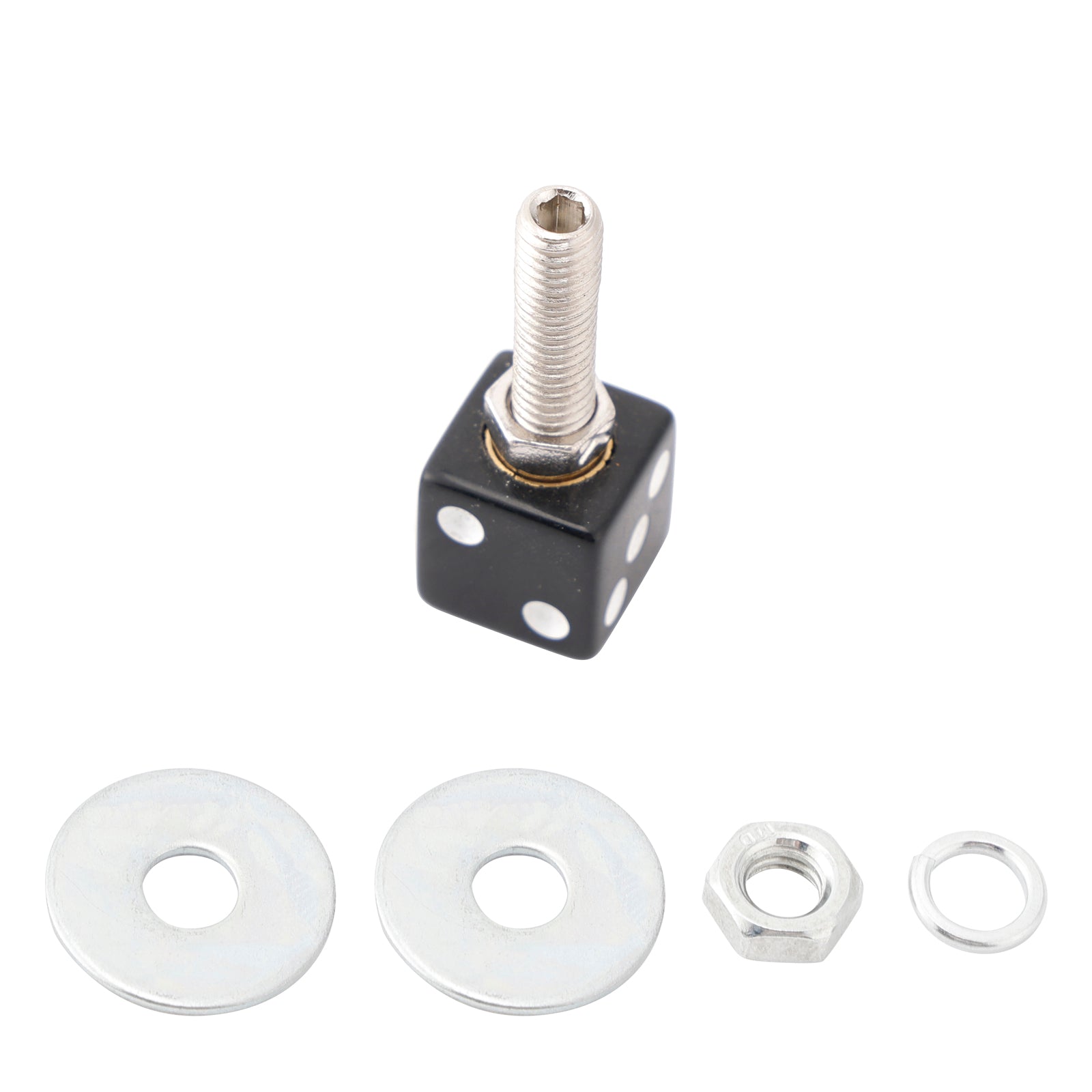 4 x plástico de plástico negro placas de fijación de placa para motocicleta y bicicleta