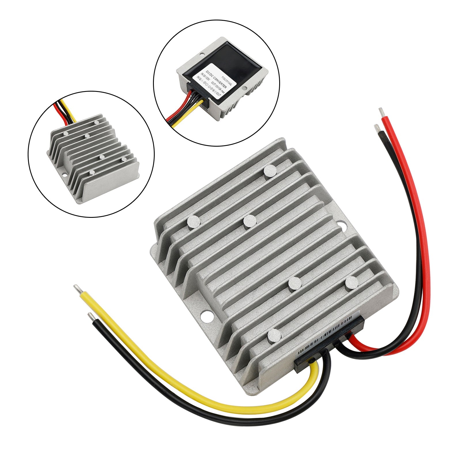 Convertisseur régulateur abaisseur d'alimentation étanche CC 30-120 V vers 12 V 10 A 120 W