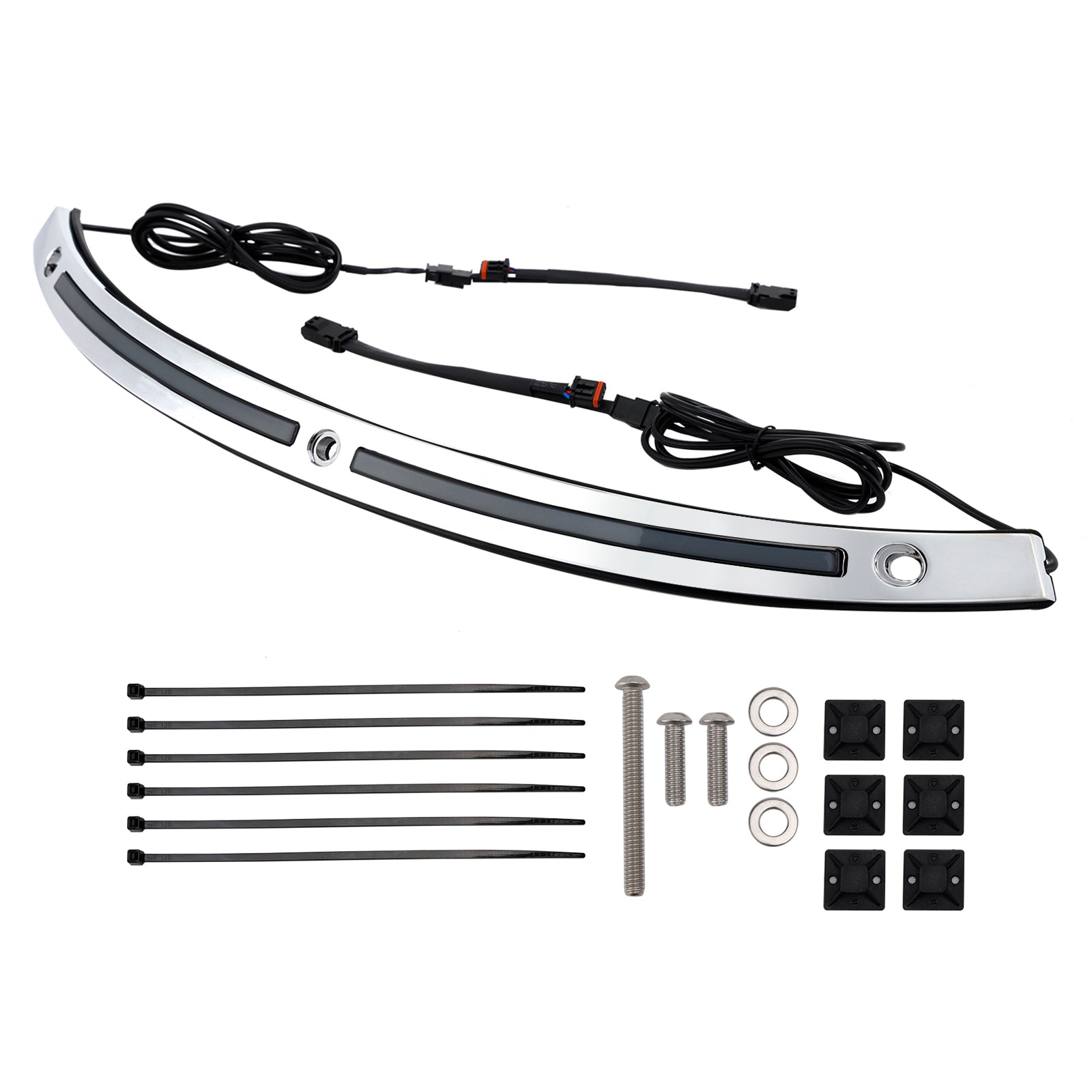 Garniture de pare-brise avec clignotants à LED pour Touring Electra Glide Street Glide Ultra Limited 2014+