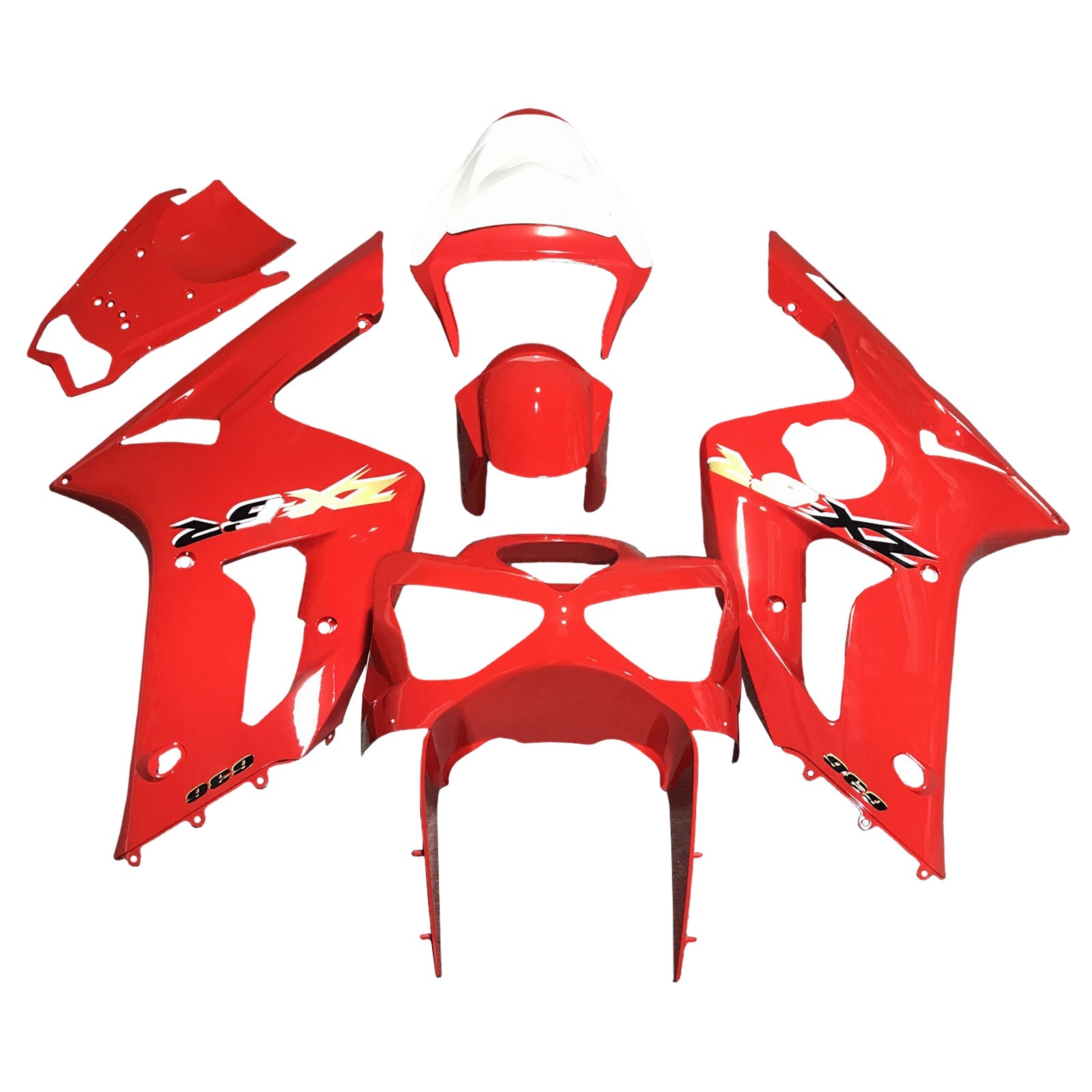 Kit de carénage par injection, carrosserie en plastique ABS pour Kawasaki ZX6R 636 2003-2004