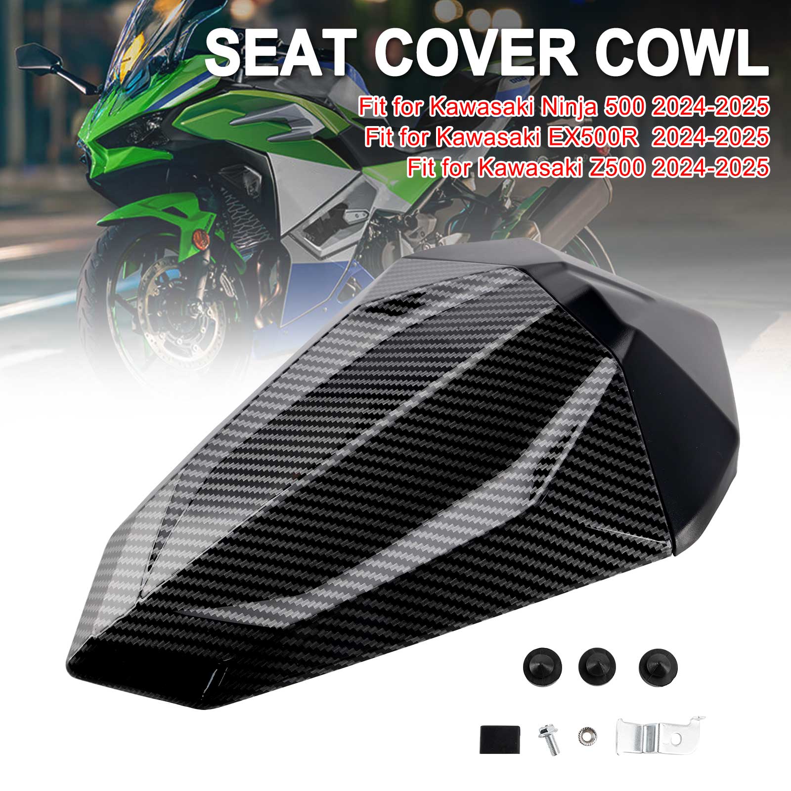Zadnji sedlo karalni pokrov za Kawasaki Ninja 500 EX500R Z500 2024-2025