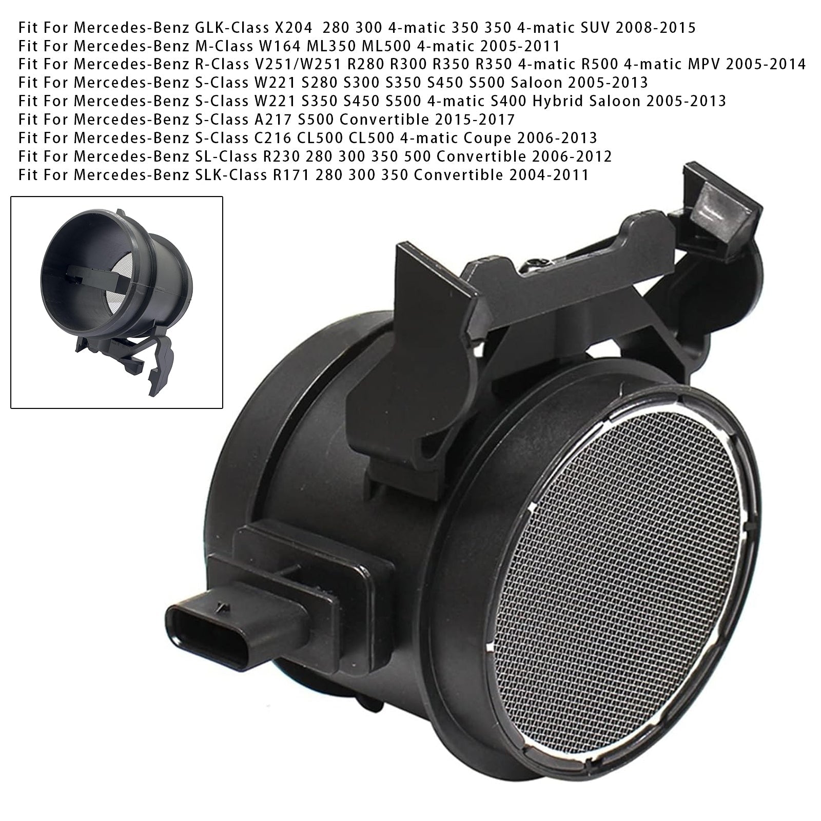 Sensore del misuratore di portata d'massa d'aria per Mercedes-Benz E350 C280 C350 ML350 0280218173