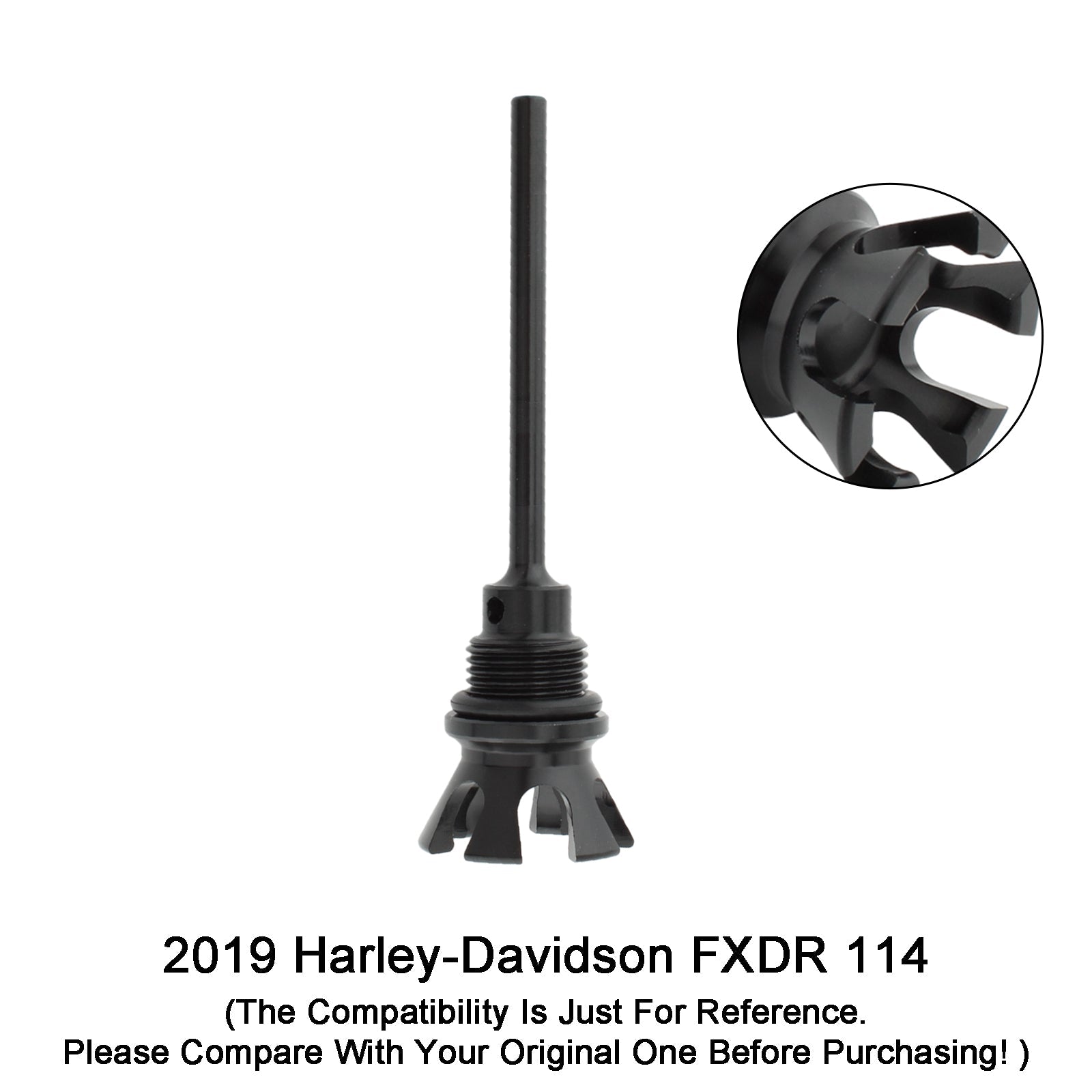 Tapa del tanque de medidor de aceite, tapa adecuada para Softail Road Glide Street Bob 1105 - 0022