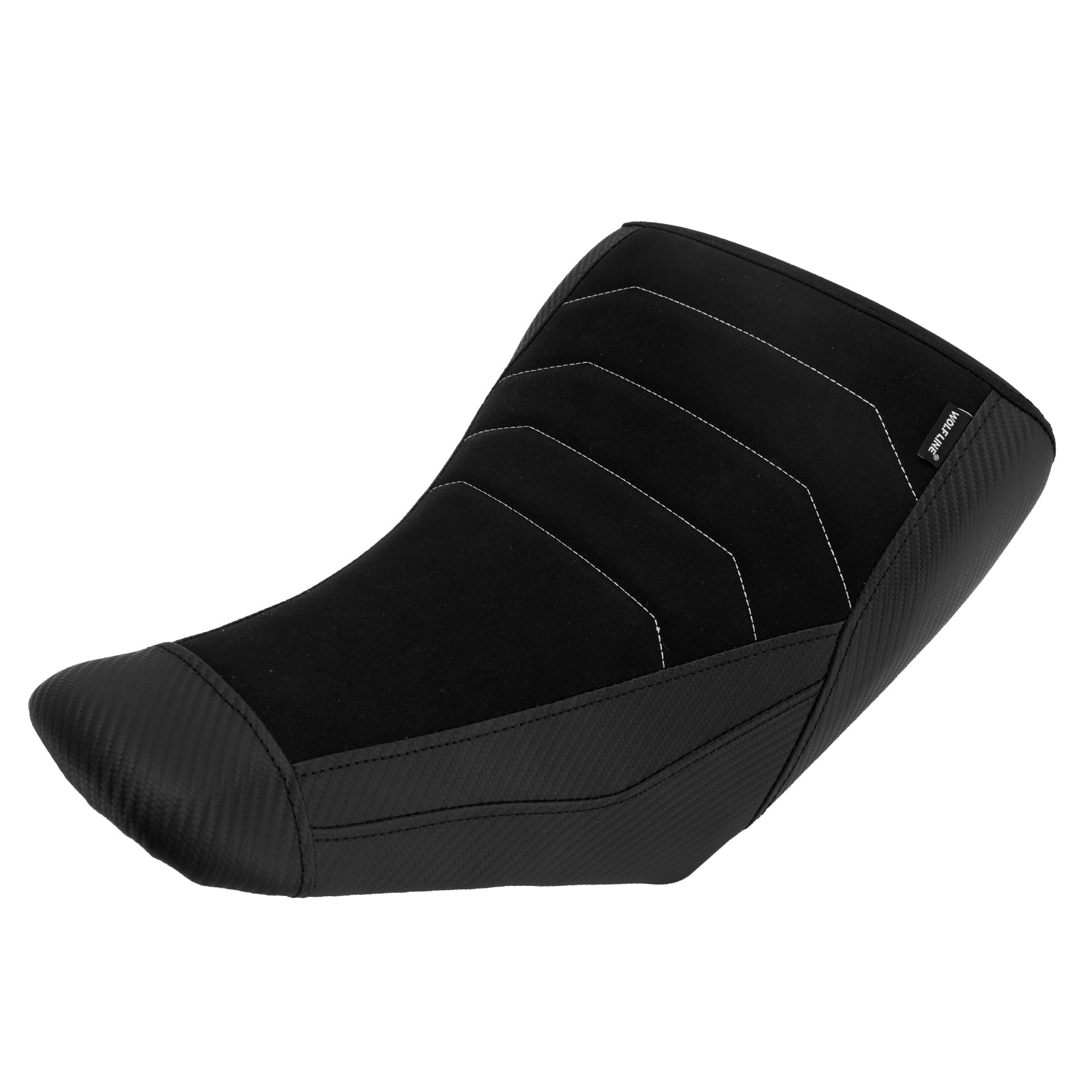 Rdeče-rumen sovoznikov sedež Raider za Suzuki V-Strom DL1050 (2023-2025).