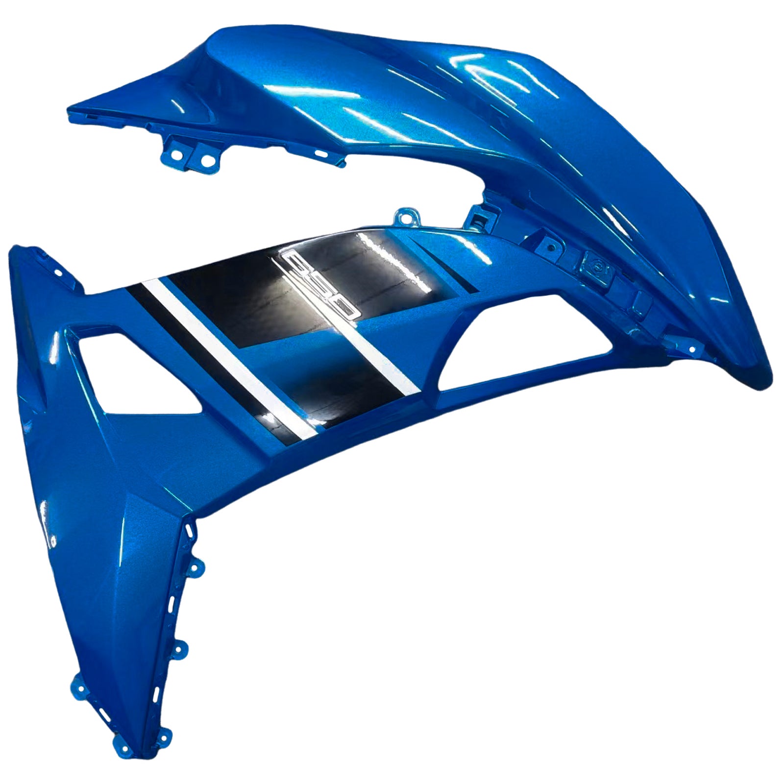 Kit de carénage en plastique moulé par injection bleu pour Kawasaki Ninja 650 EX650 2017-2019