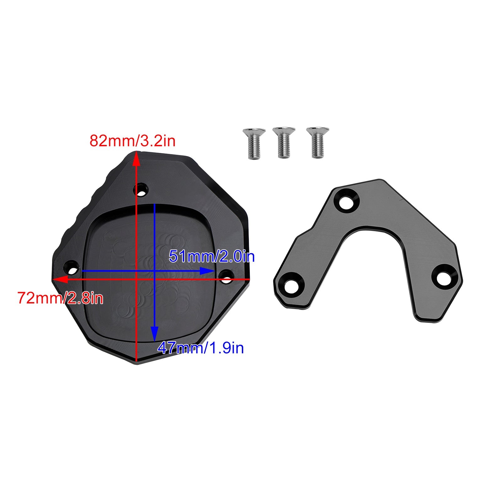 Piastra di allargamento cavalletto 2023-2024 adatta per Honda XL 750 Transalp CB750 Hornet