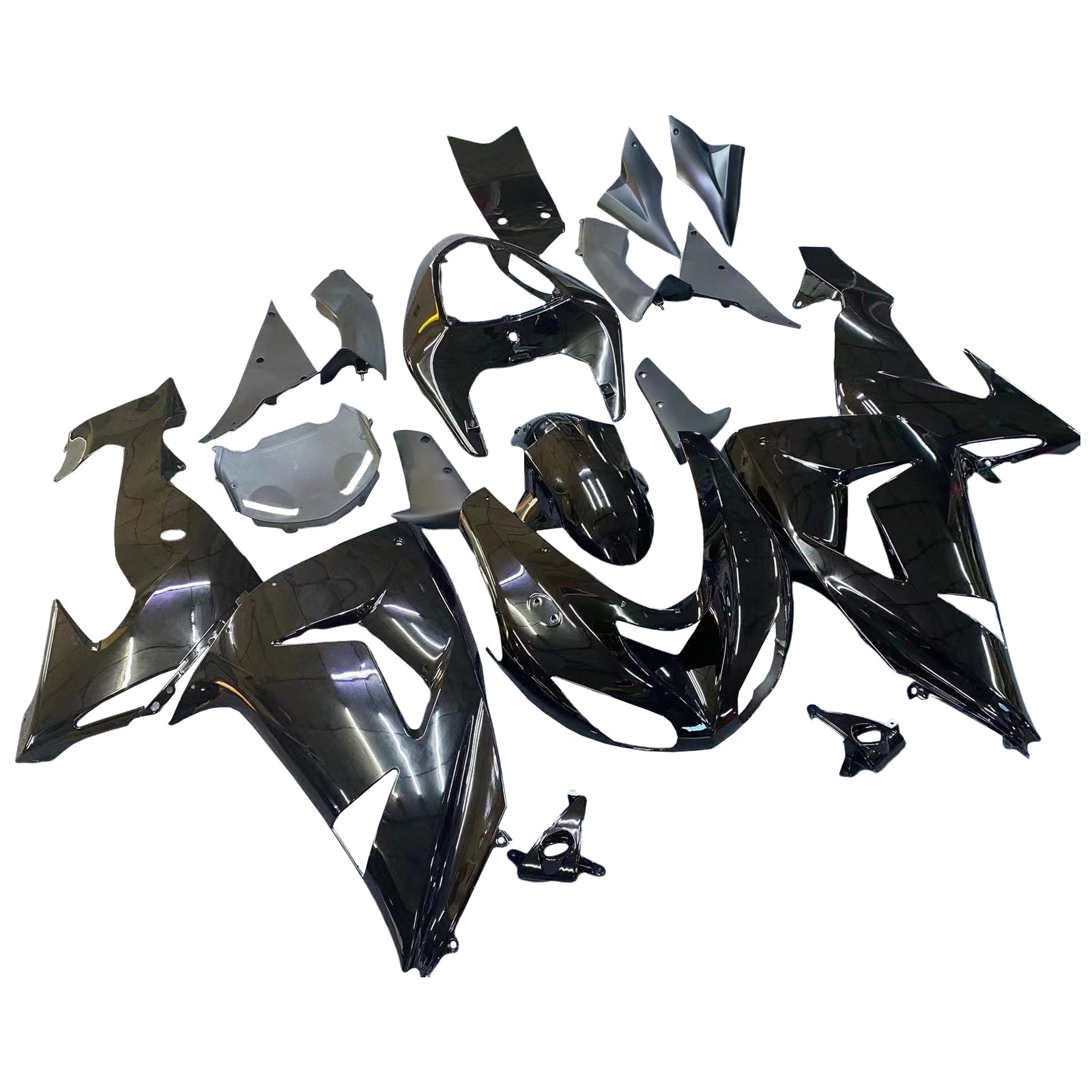 Kit de carénage par injection , carrosserie en plastique ABS Pour Kawasaki Zx10R 06-07