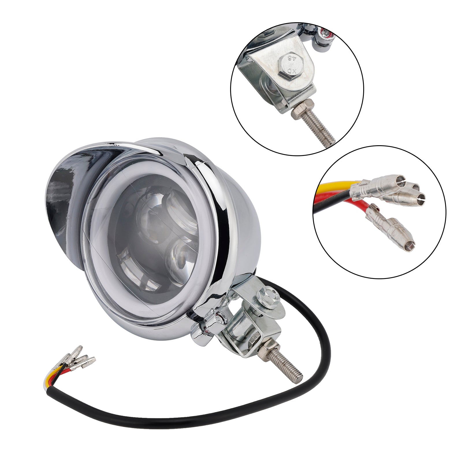 Universele schakelaar voor chromed motorfiets vuurtoren #d62