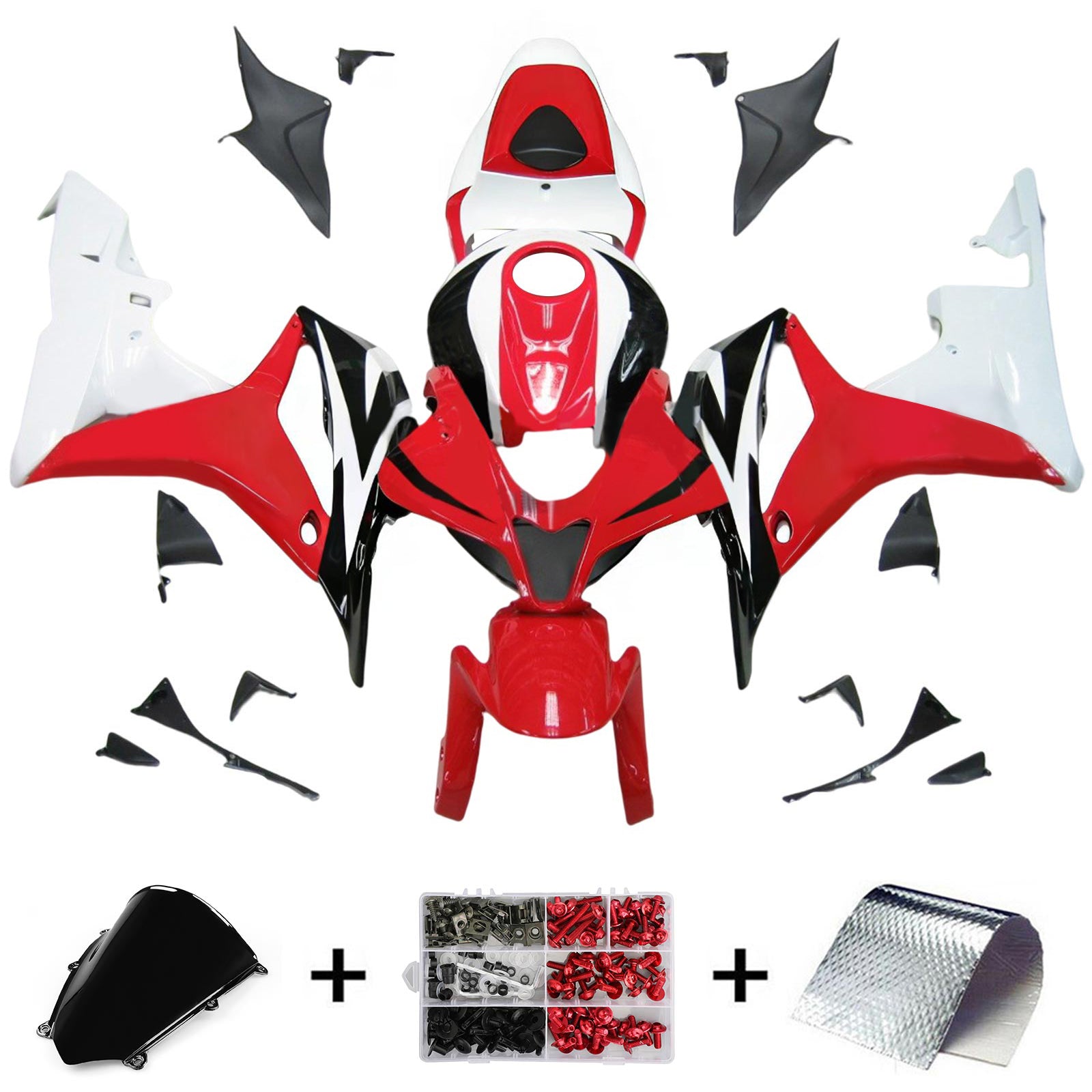 Kit de carénage par injection, carrosserie en plastique ABS pour Honda CBR600RR 2007-2008 F5