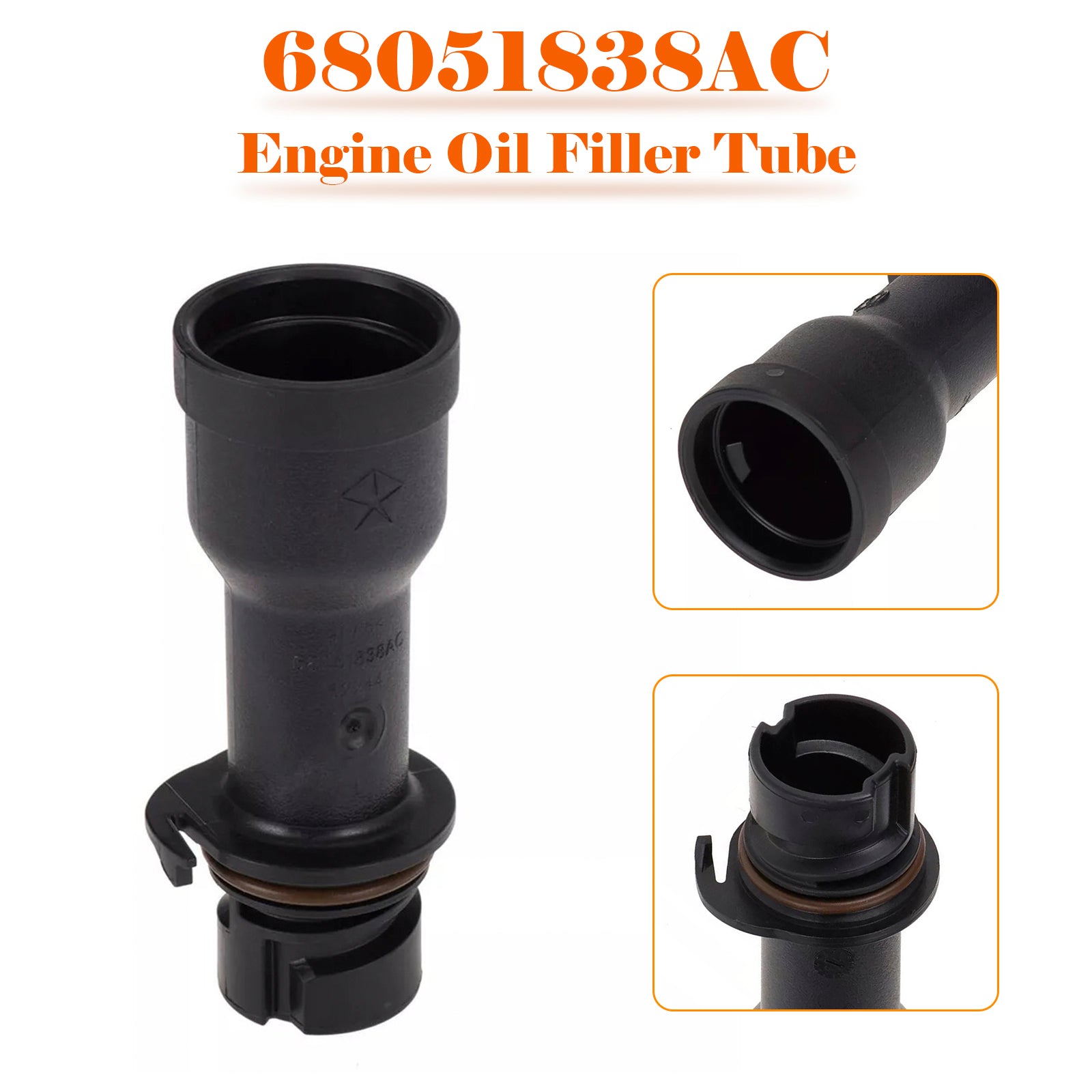 Rurka do napełniania oleju silnikowego dla Chryslera Wranglera dla Jeep 68051838ac