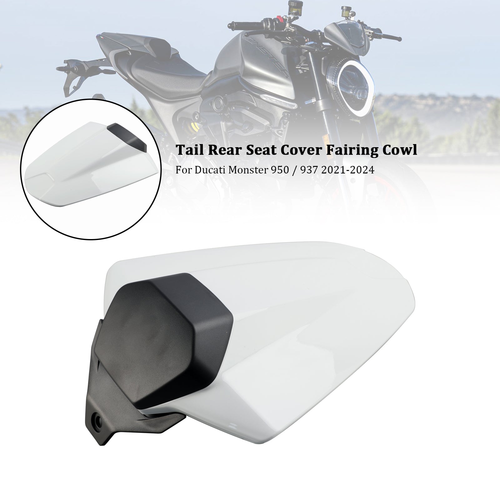 Capot de carénage de couvercle de siège arrière pour Ducati Monster 950 937 2021-2024