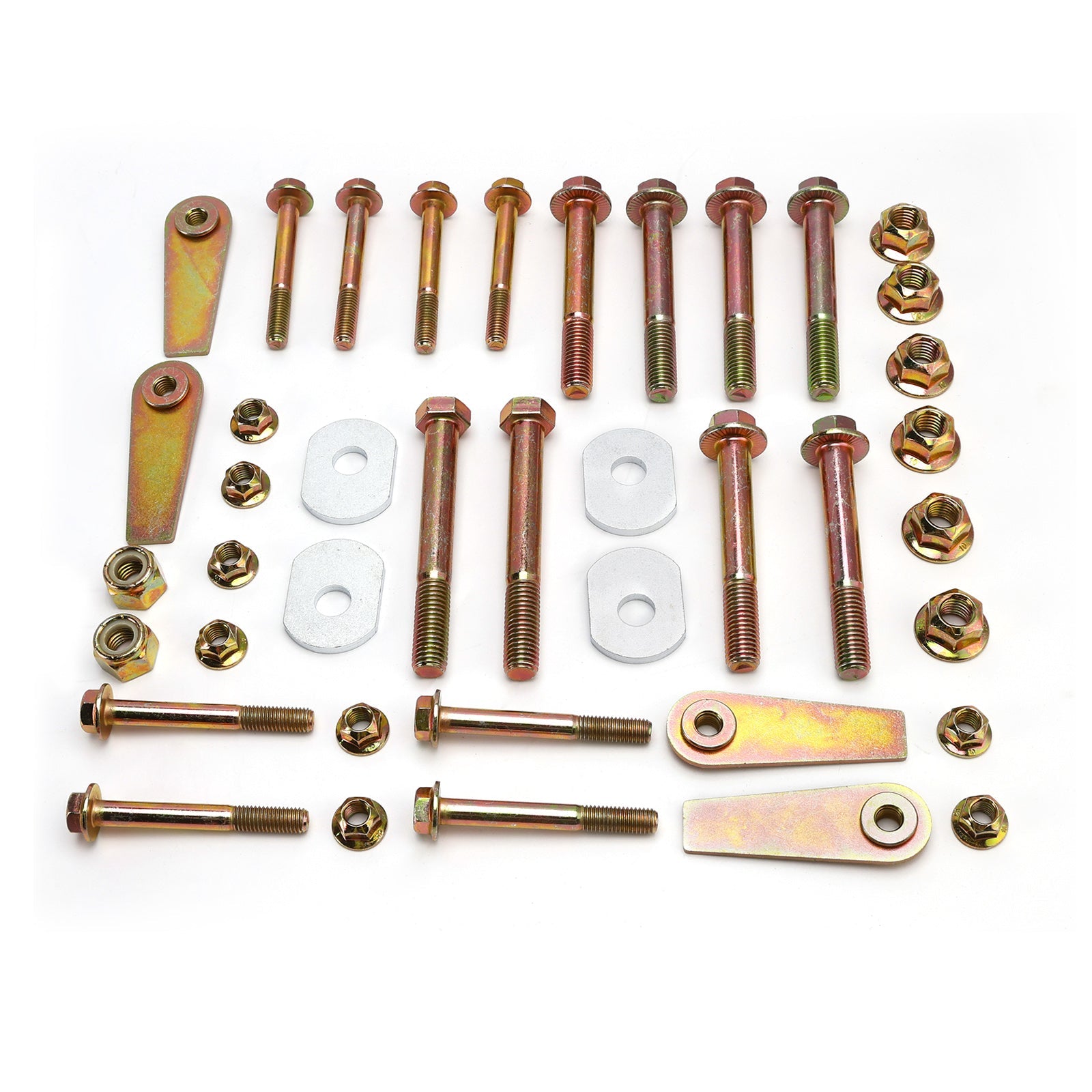 1997-2006 Pour Jeep Wrangler TJ Bras de suspension avant et arrière avec suppression du boulon à came et écrous à drapeau