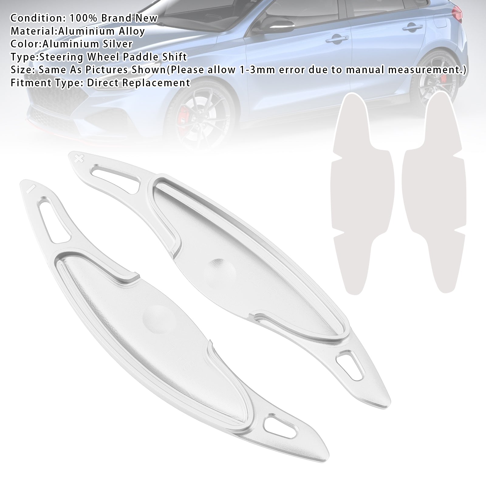 Extension de palettes de changement de vitesse au volant pour Hyundai Elantra i30 en aluminium