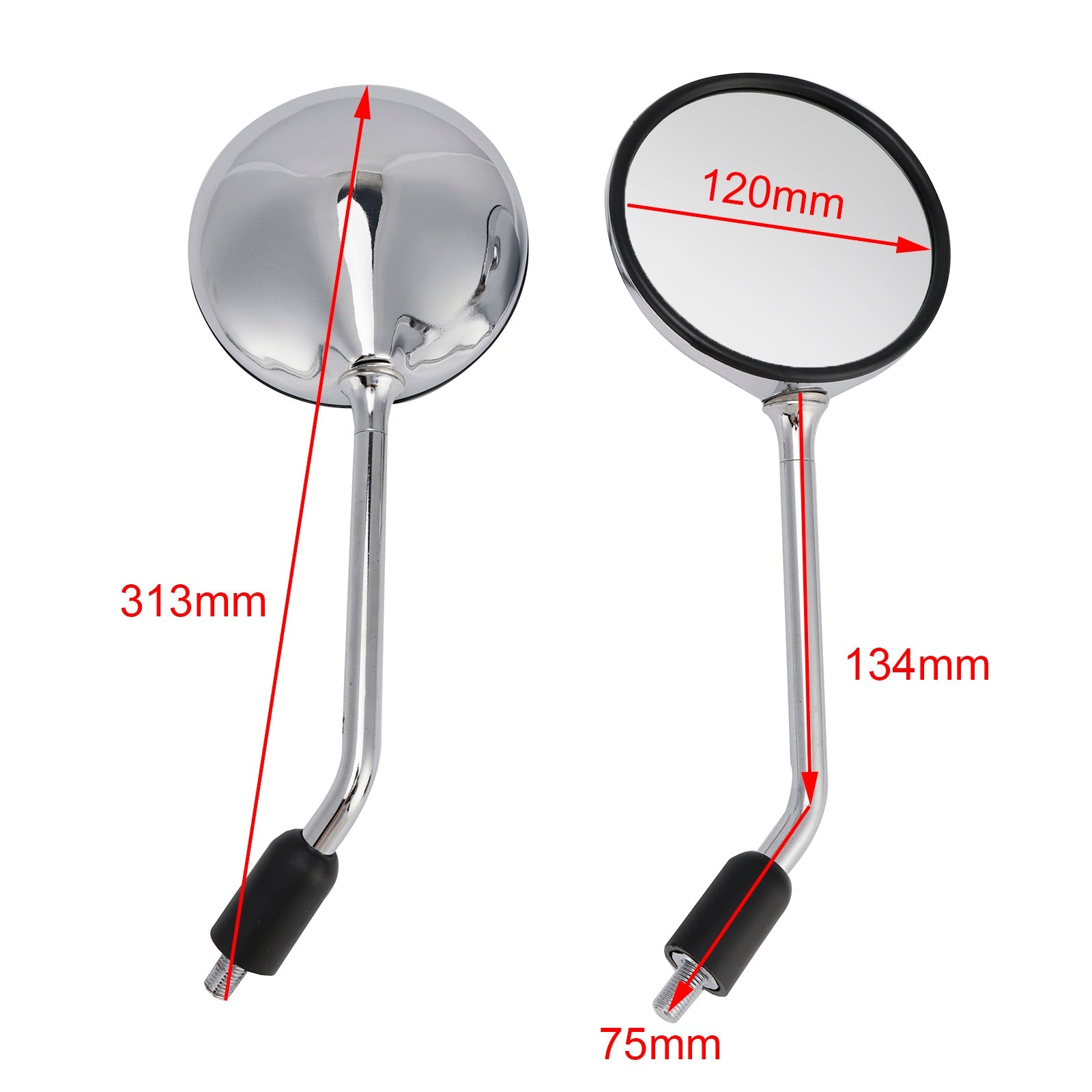 Set nieuwe spiegels voor Honda CB650B CB650C CB650Z CB900F CB750F CB750K CB750L 79-82