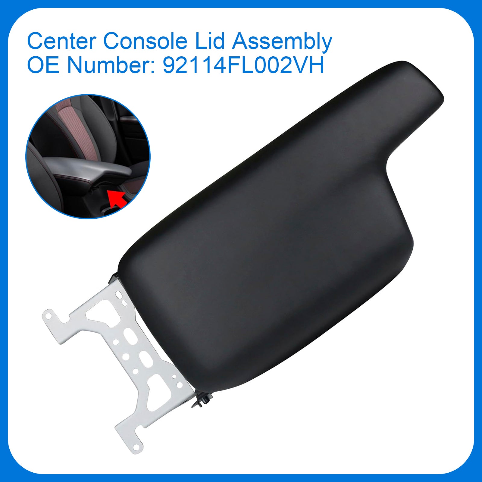 Couvercle de console centrale pour Subaru Impreza 2017-2023 92114FL002VH