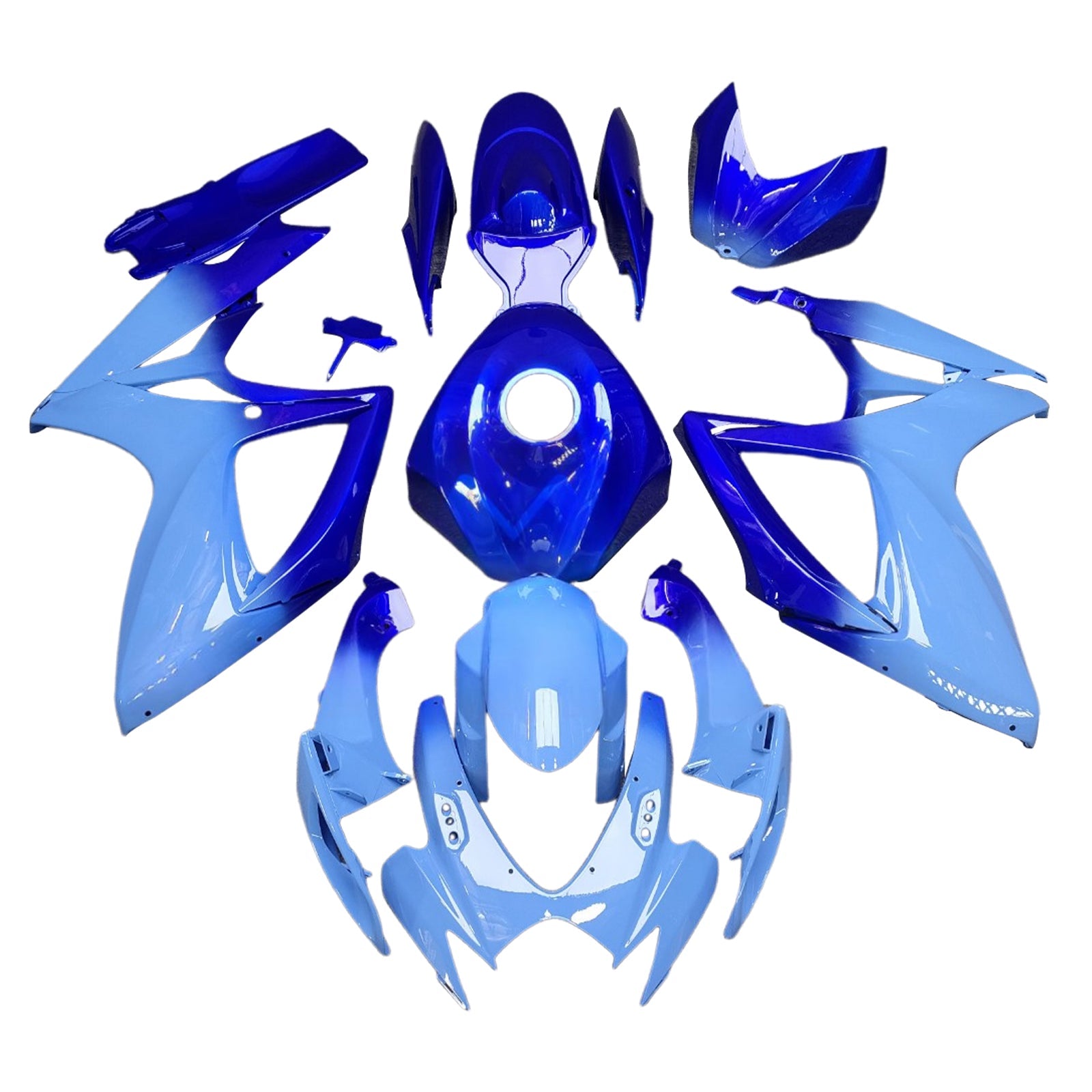 Kit de carénage injecté en plastique ABS pour Suzuki GSXR 600/750 2006-2007 K6