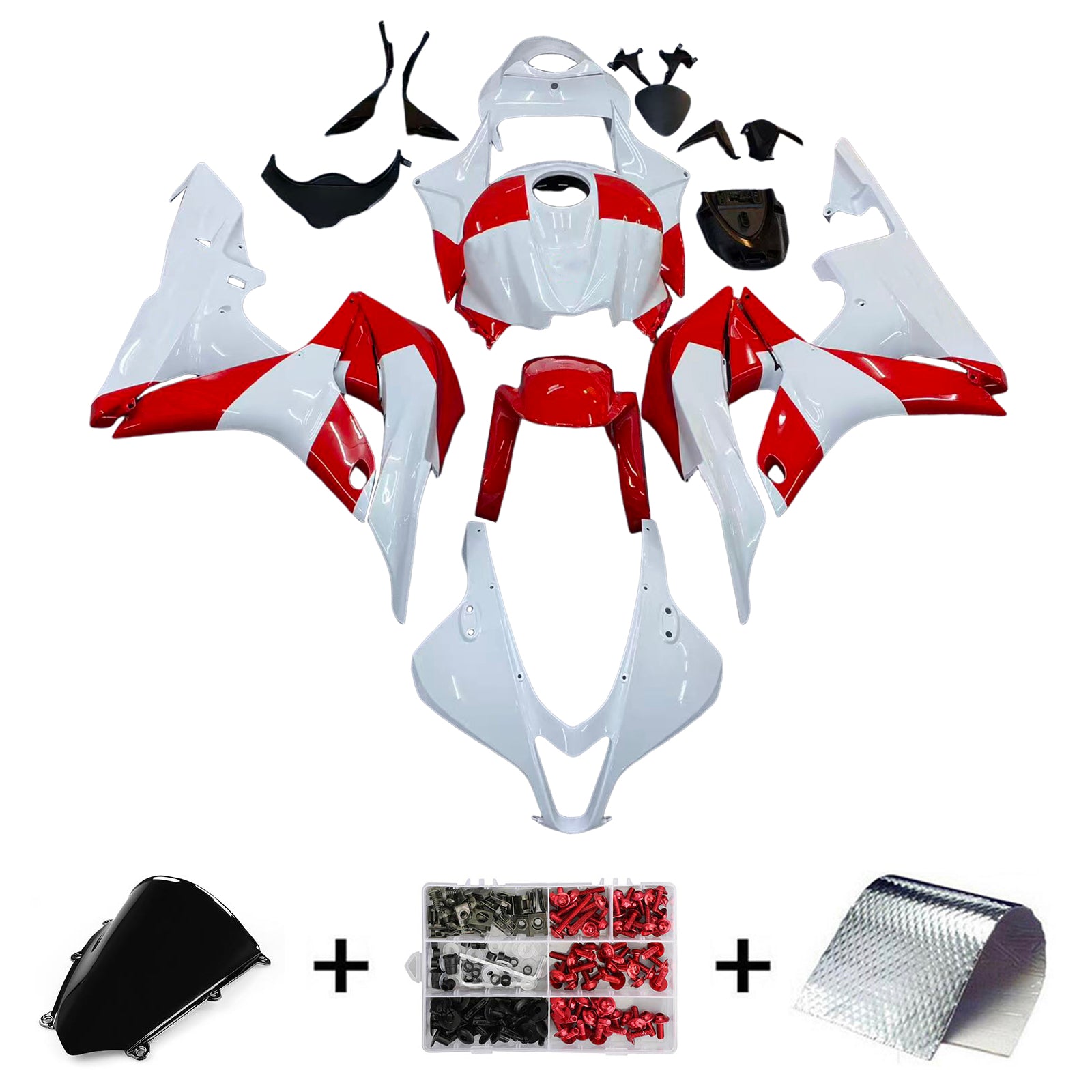 Kit de carénage par injection, carrosserie en plastique ABS pour Honda CBR600RR 2007-2008 F5