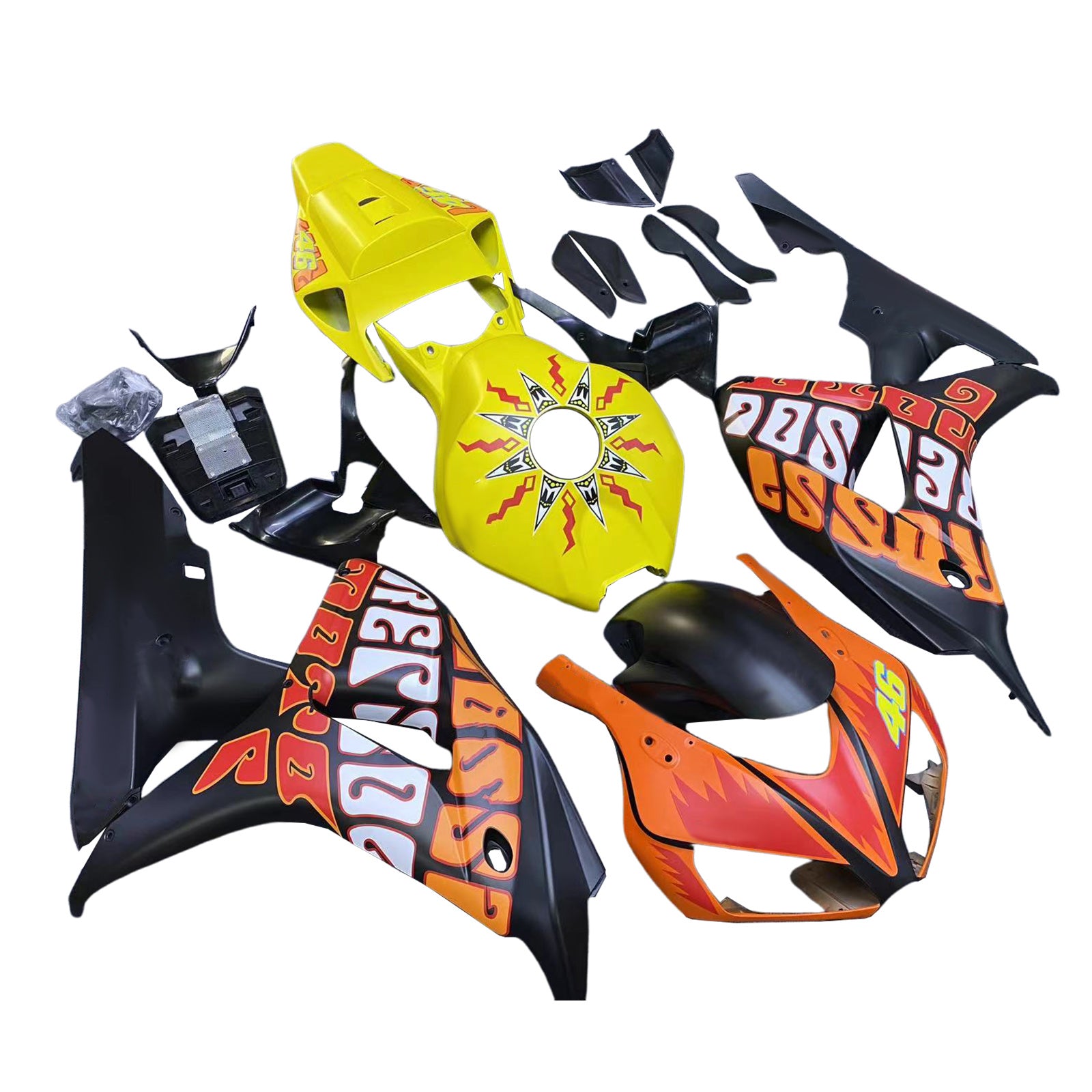 Kit de carénage en plastique ABS moulé par injection pour Honda CBR1000RR 2006-2007