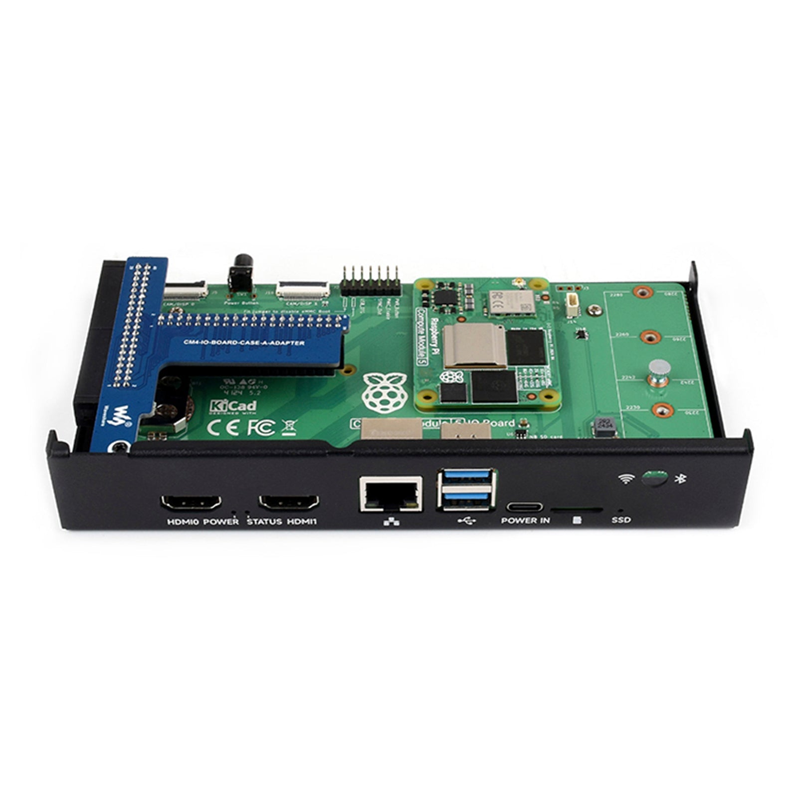 Module de calcul Raspberry Pi CM5 IO, carte 5 IO, boîtier de dissipation thermique en métal
