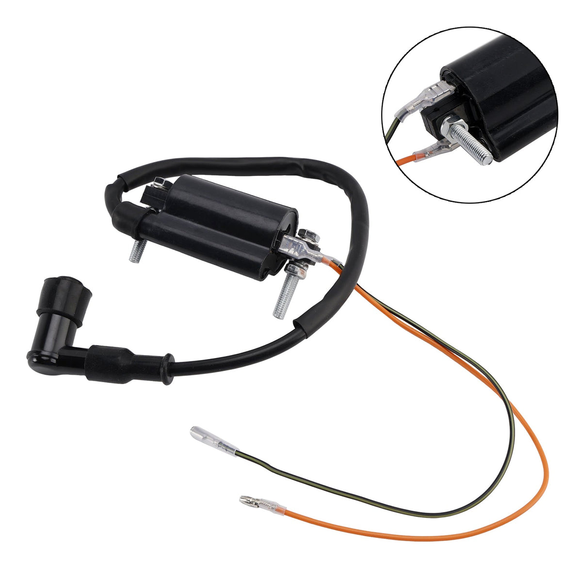 Bobine d'allumage 21121-1049 compatible avec Kawasaki KLF300 (1986-2006), KLT200 et KLT250 Prairie.