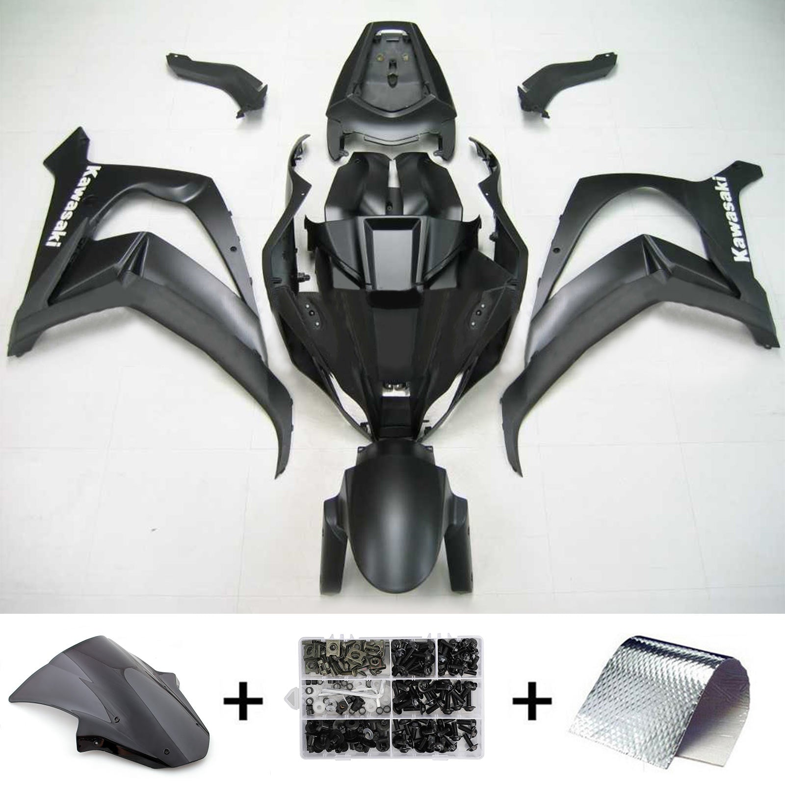 2011-2015 Kawasaki ZX10R Kit de carenado de inyección de carrocería ABS de plástico ajustado