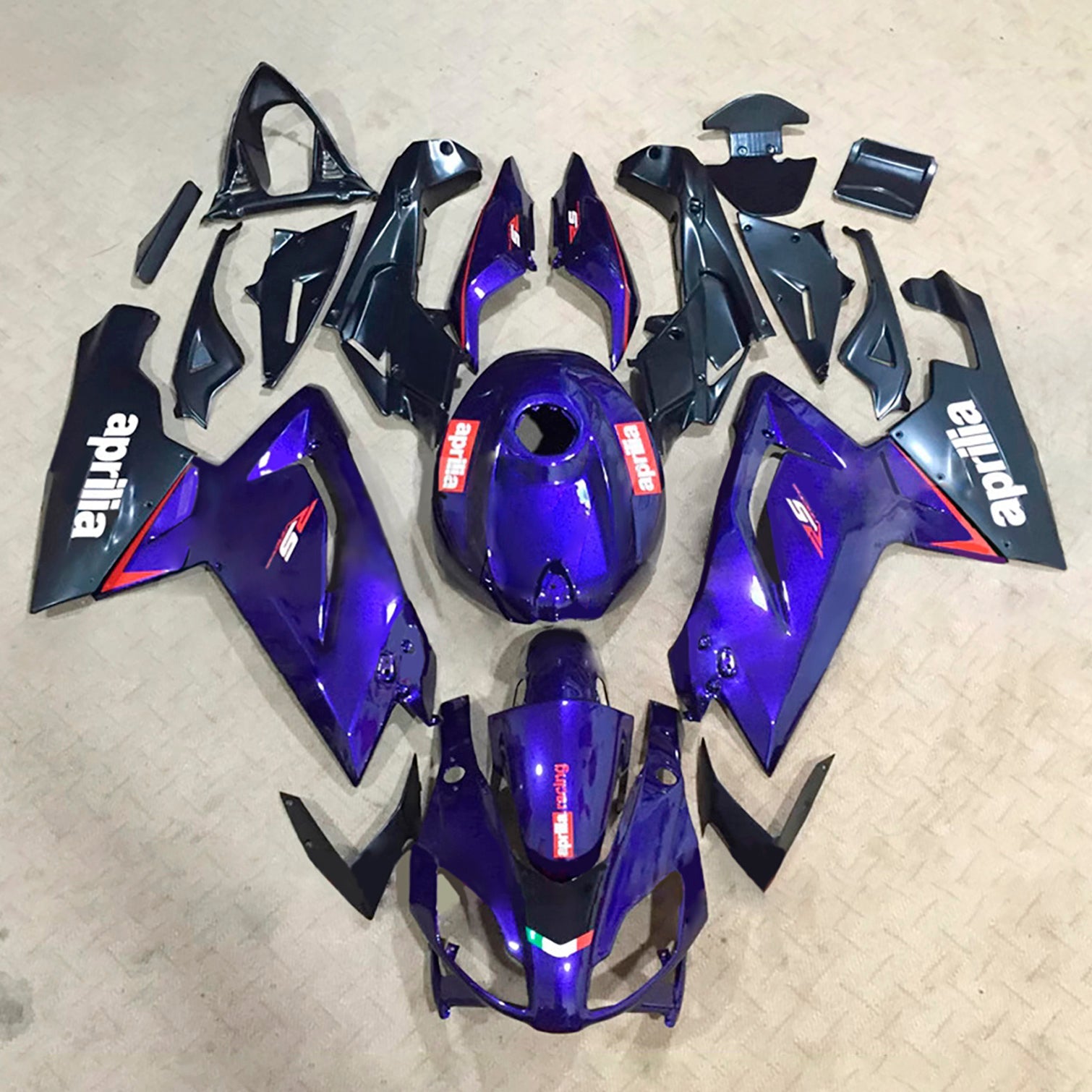 Kit de carénage d'injection Aprilia RS125 2006-2011 Carrosserie Plastique ABS