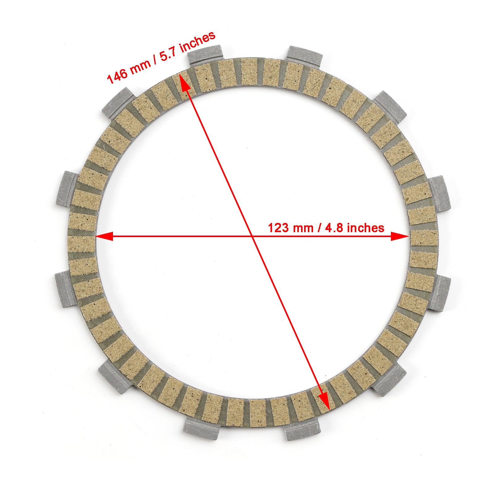Kit de disco de embrague para Kawasaki EX250 Ninja 250 250R 1988-2007 13088-1013