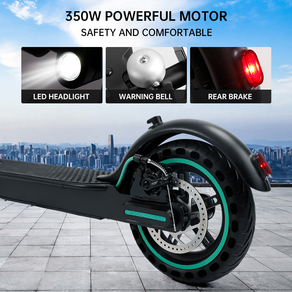 Scooter eléctrico plegable 350W - Autonomía de 35 km - 30 km/h Max - UL2272
