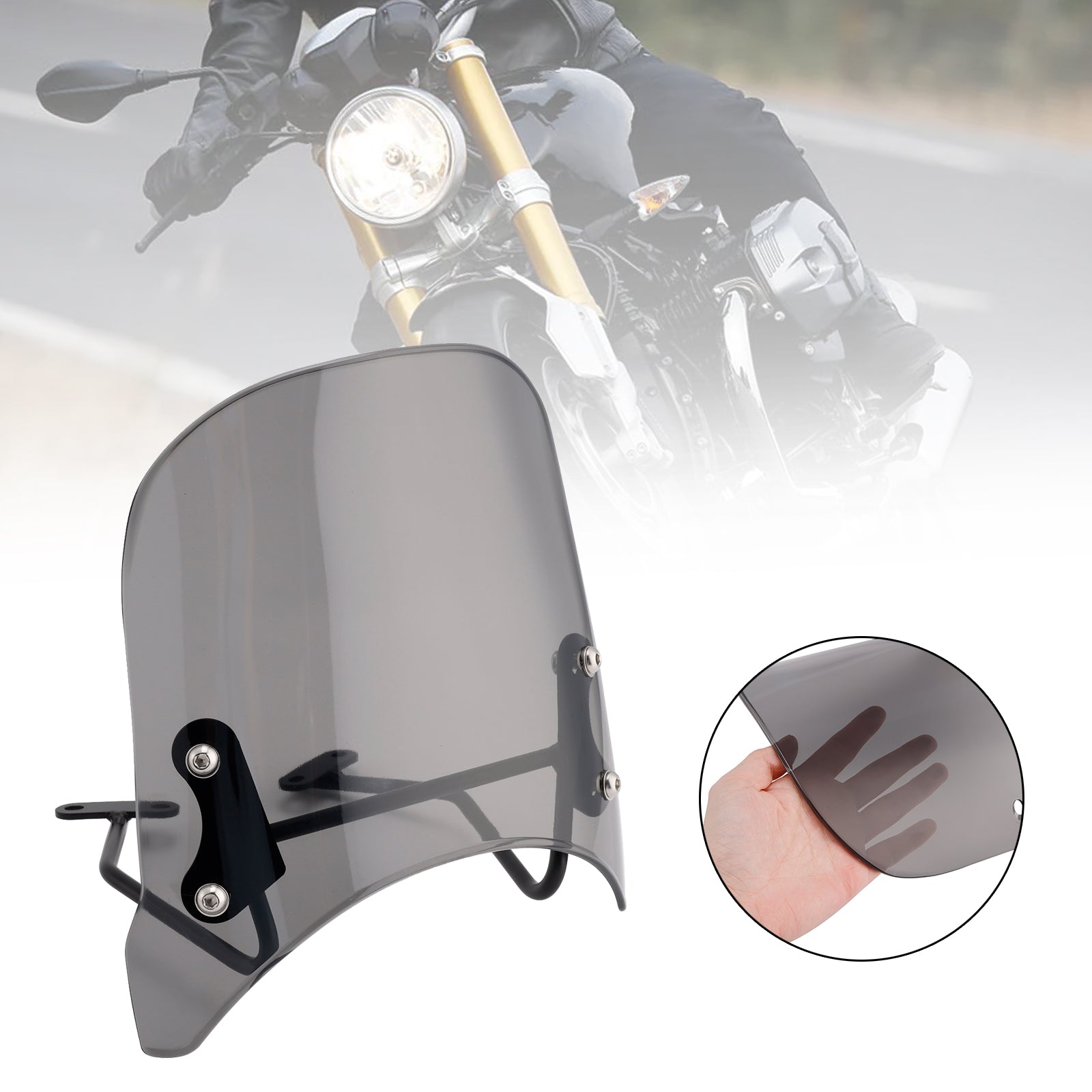 Parabrezza compatibile con BMW R nineT Scrambler 2014-2024 e Pure 2017-2024