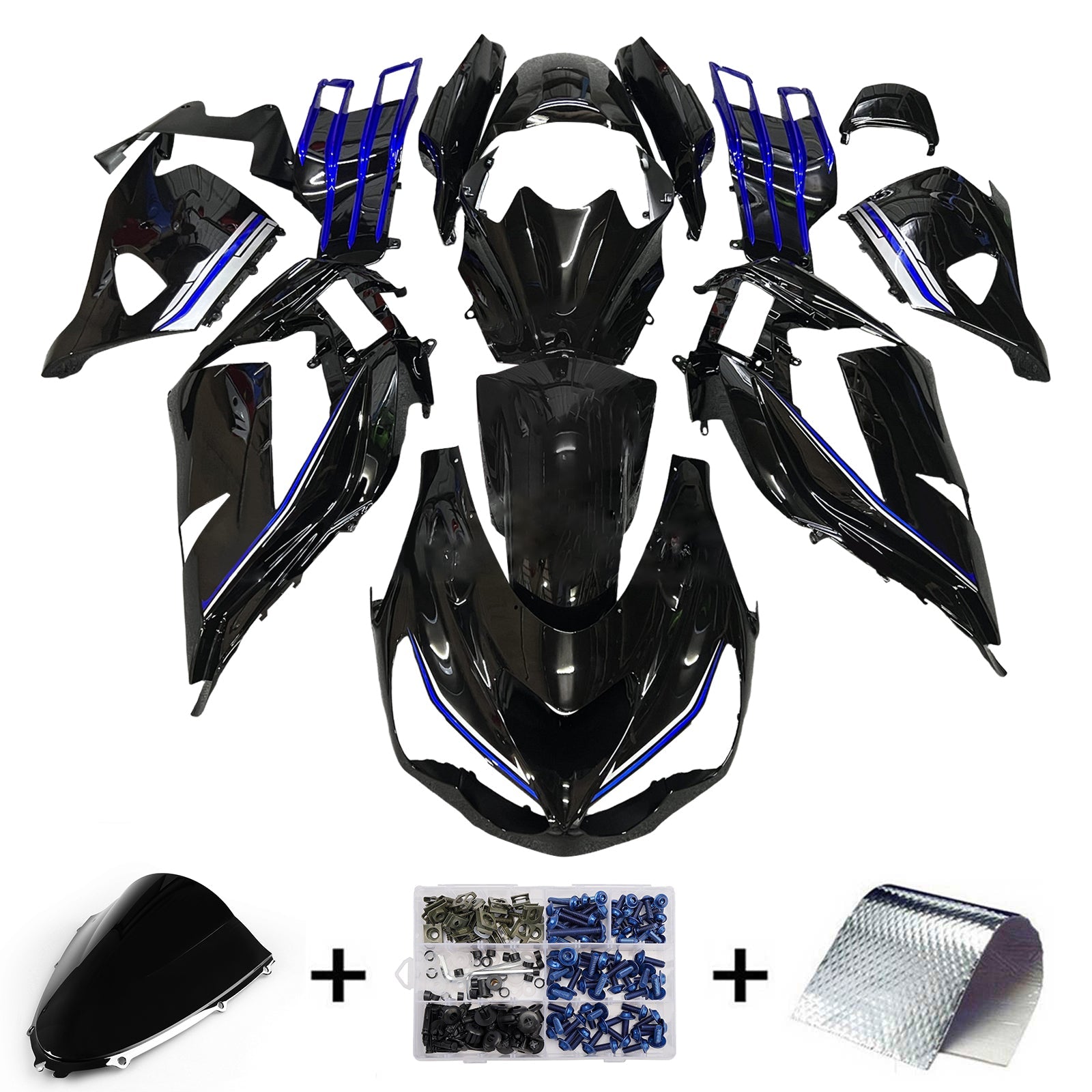Kit carenatura iniezione per Kawasaki ZX14R ZZR1400 2012-2025