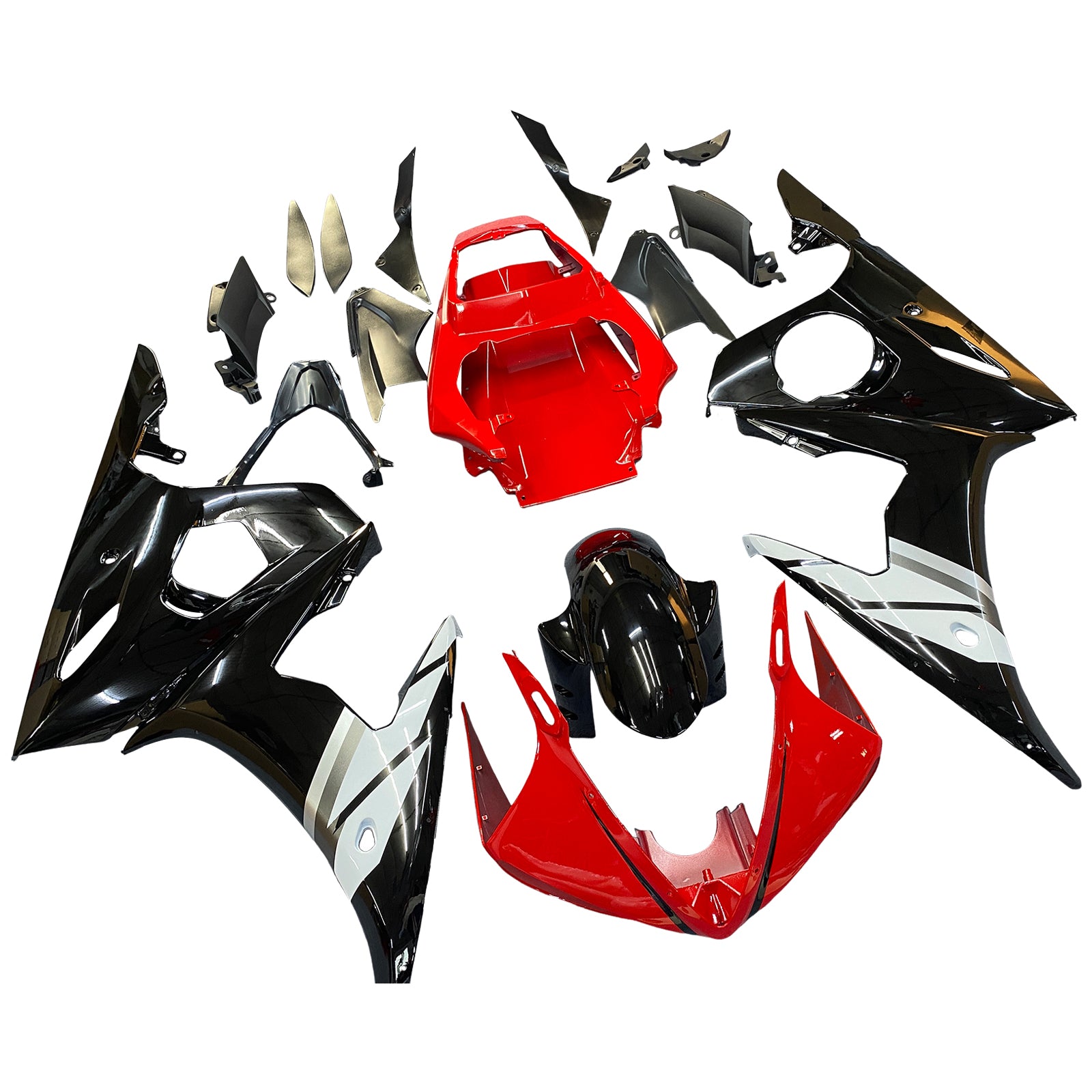 Kit de carénage moulé par injection pour Yamaha YZF R6 2005