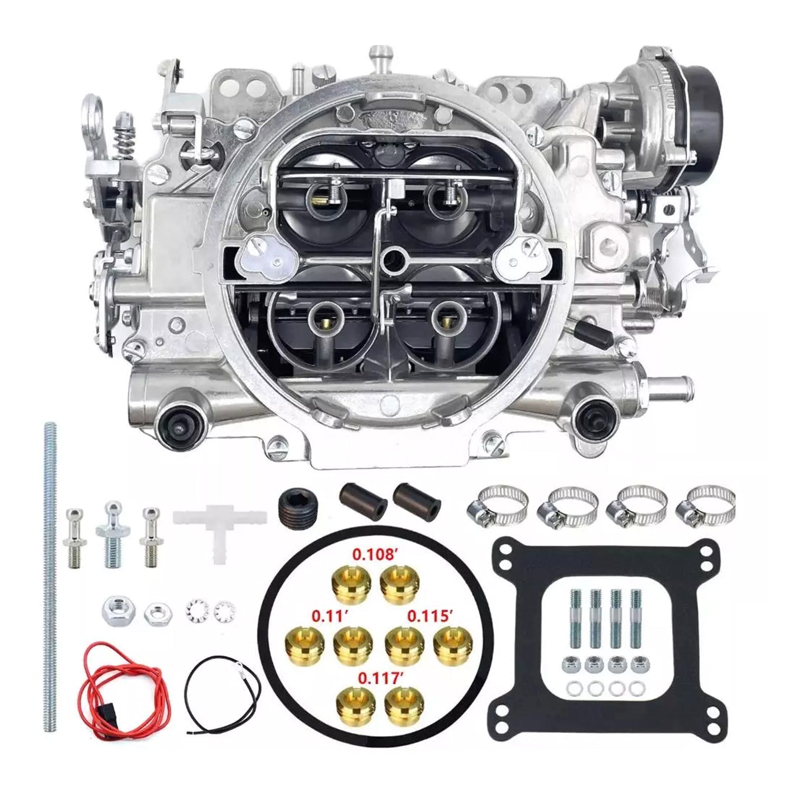 4-tynnyri kaasutin Edelbrock 1411 Performer 750 CFM Electric Choke