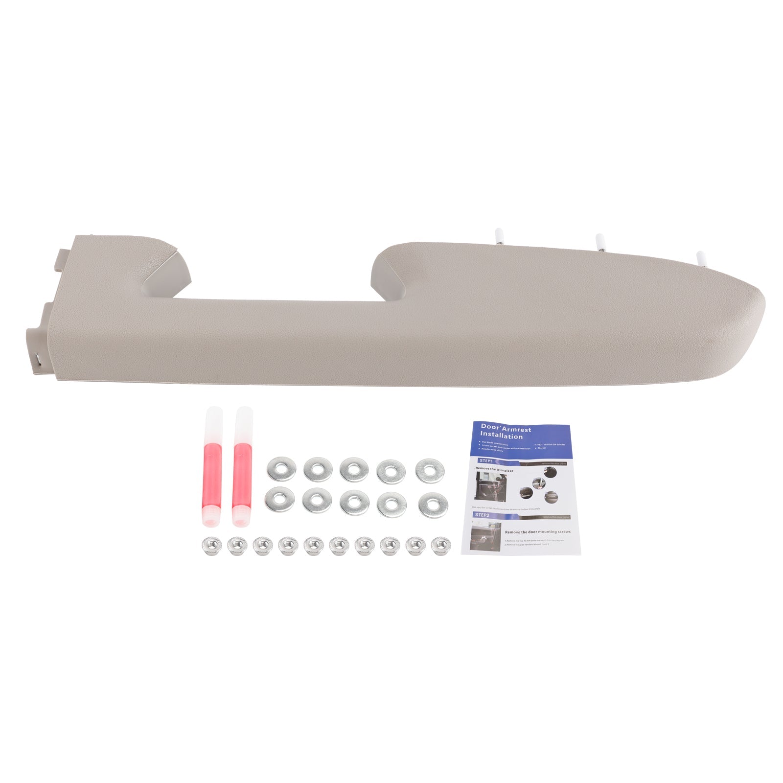 Kit de réparation d'accoudoir avant droit pour Chevy Silverado 1500 2500HD 2010-2014 (gris)