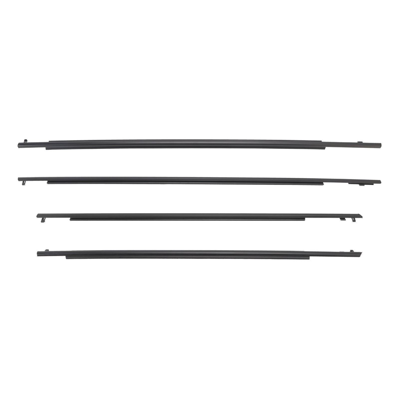 Bande d'étanchéité extérieure pour ceinture de porte en verre, 4 pièces, pour Toyota Prius 2010-2015