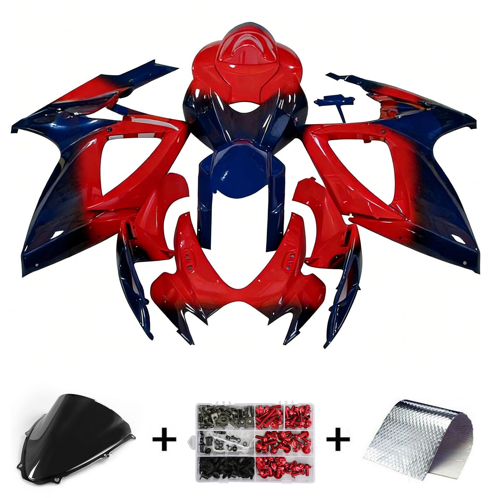 Kit de carénage injecté en plastique ABS pour Suzuki GSXR 600/750 2006-2007 K6