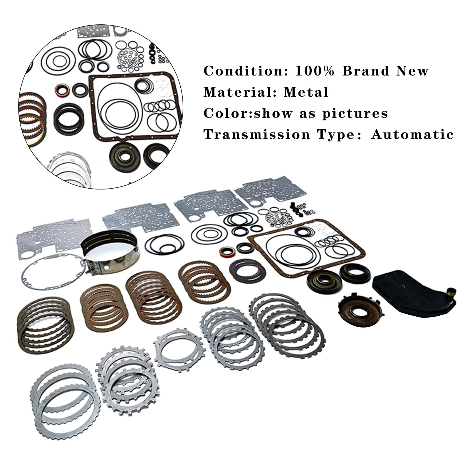 Kit de reconstrucción Super Master para transmisión GM 4L60E de 2004 en adelante con aceros y pistones