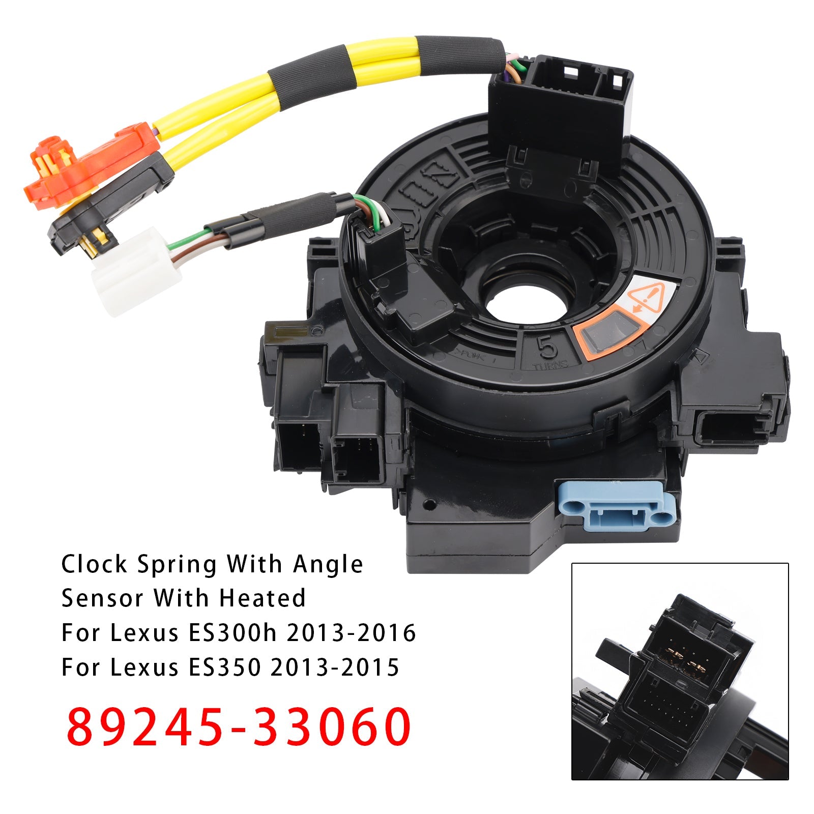 Resorte de retorno con sensor de ángulo calentado 89245-33060 para Lexus ES350 ES300h 13-2016