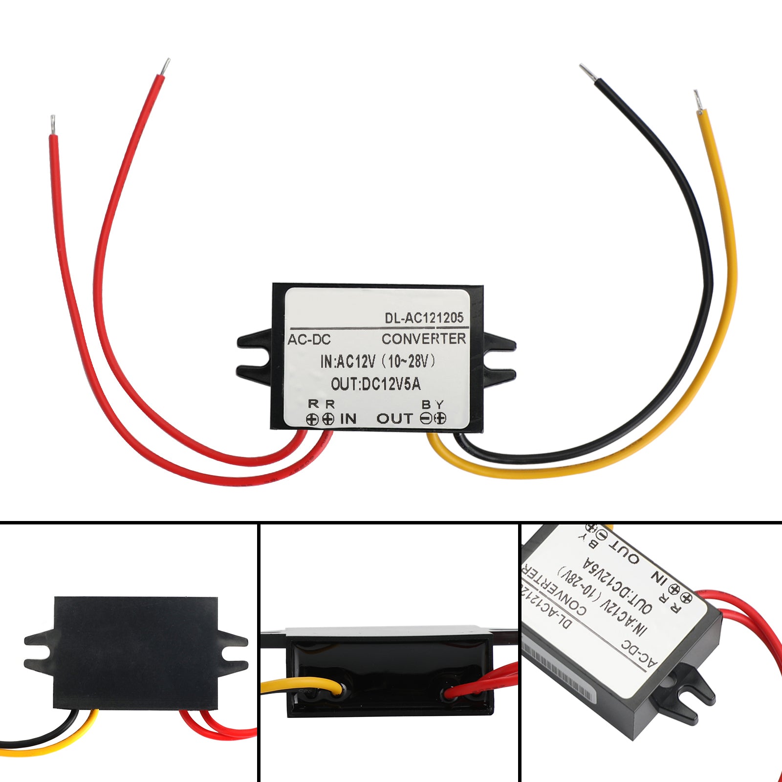 AC 10-28V À DC 12V 5A Convertisseur Abaisseur Module D'Alimentation Abaisseur