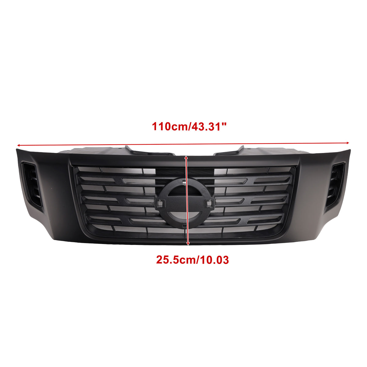 Black Front Bumper Grill Grille Pour Nissan Navara NP300 D23 2015-2020