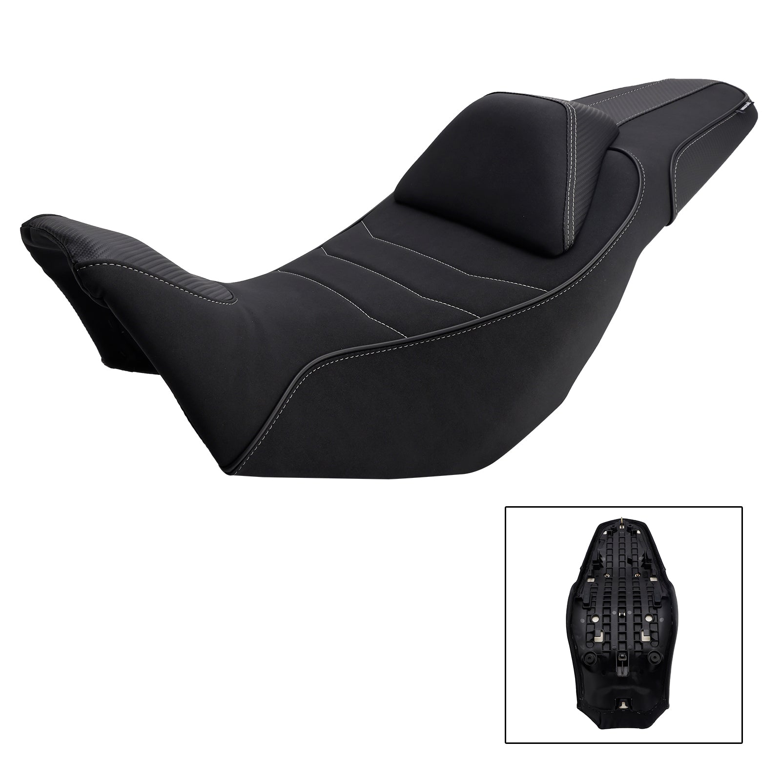 Kompleten sovoznikov sedež s črno blazino za Honda NX400 in NX500 (2024-2025)