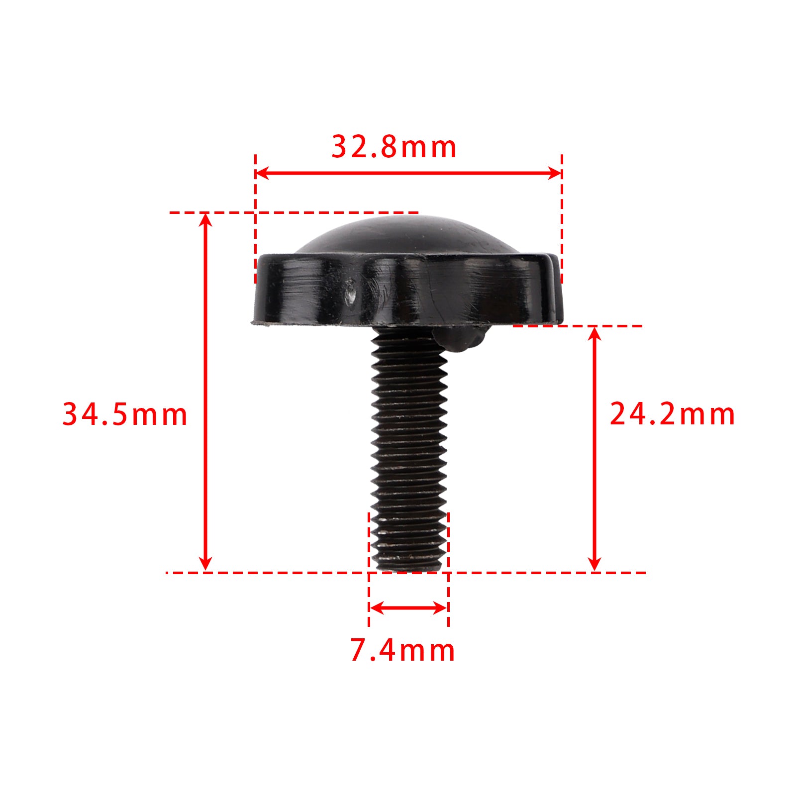 Set van 4 antidiefstal bevestigingsbouten voor zadeltassen voor Touring 1993-2018