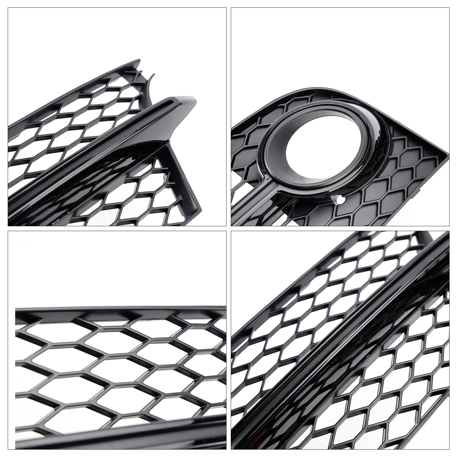 Grille de phare antibrouillard en nid d'abeille pour pare-chocs avant Audi TT MK2 S-Line TTS 2011-2014