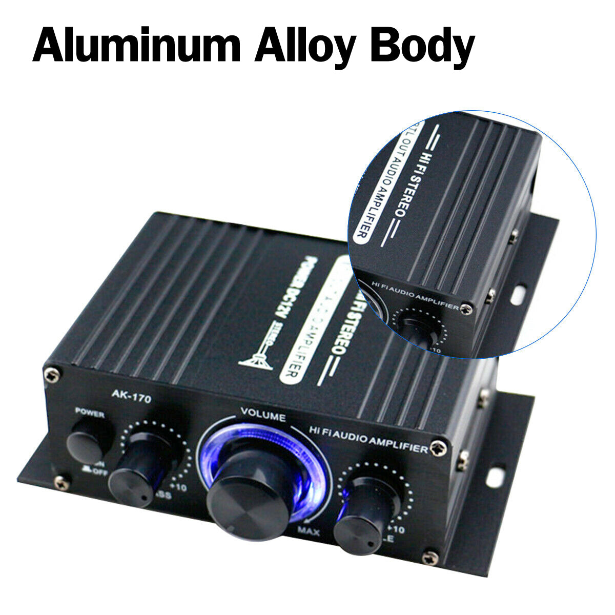 400W Hi-Fi Auto Stereo 12V Car Audio Preamps MP3 Radio Booster Diseño LED