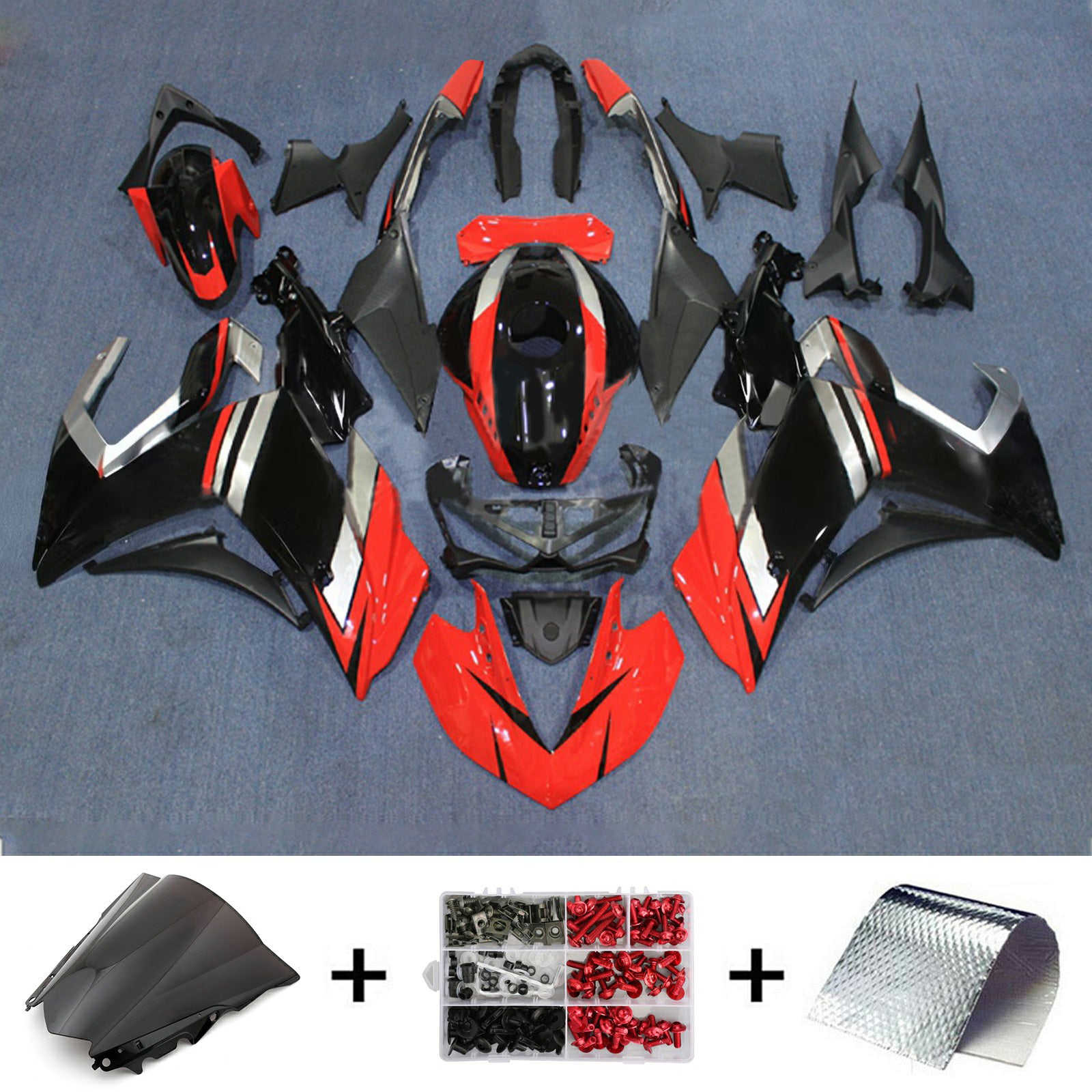 Kit de carénage en plastique ABS injecté pour Yamaha YZF-R3 2014-2018 R25 2015-2017