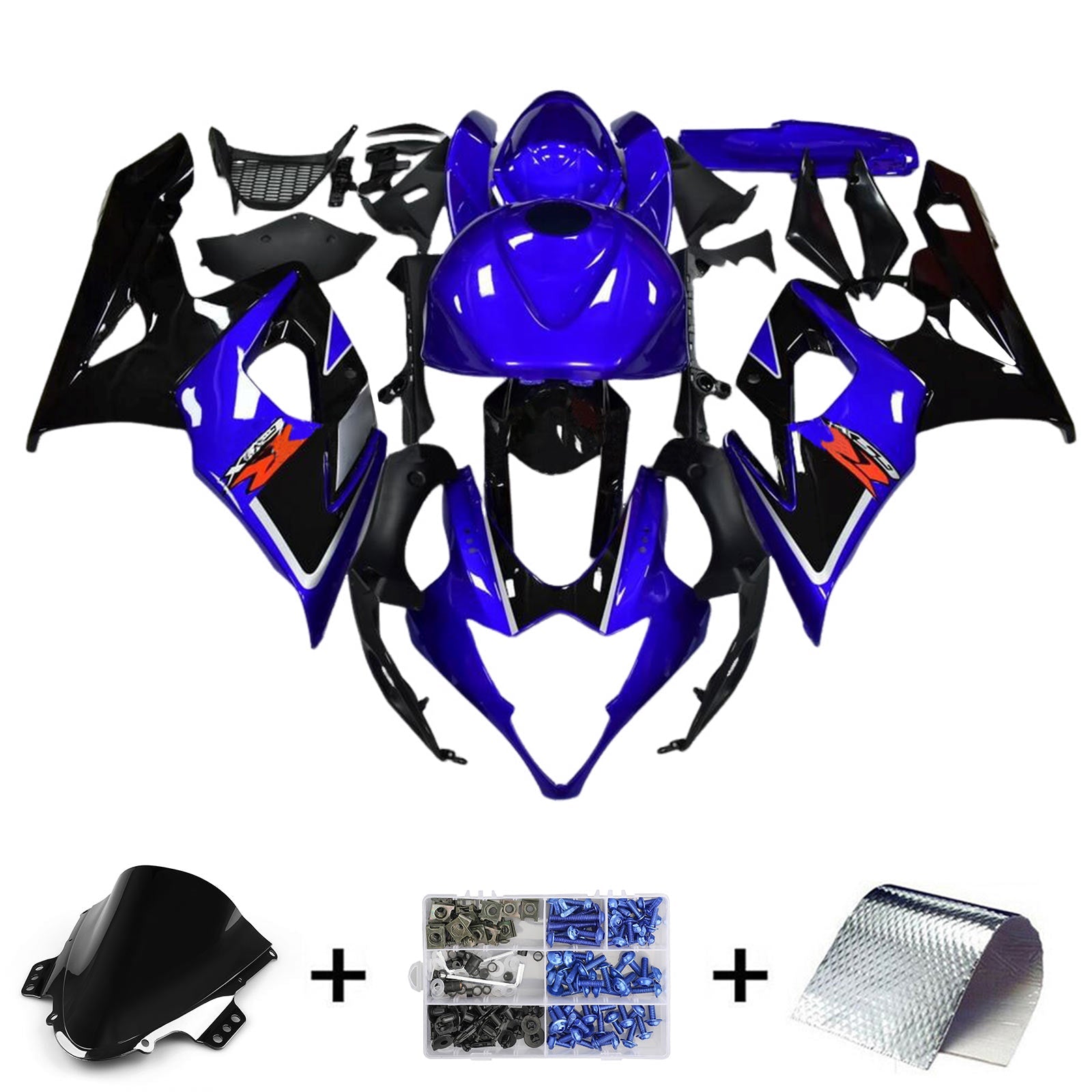 Amotopart Suzuki GSXR1000 2005-2006 K5 Kit de carénage carrosserie plastique ABS