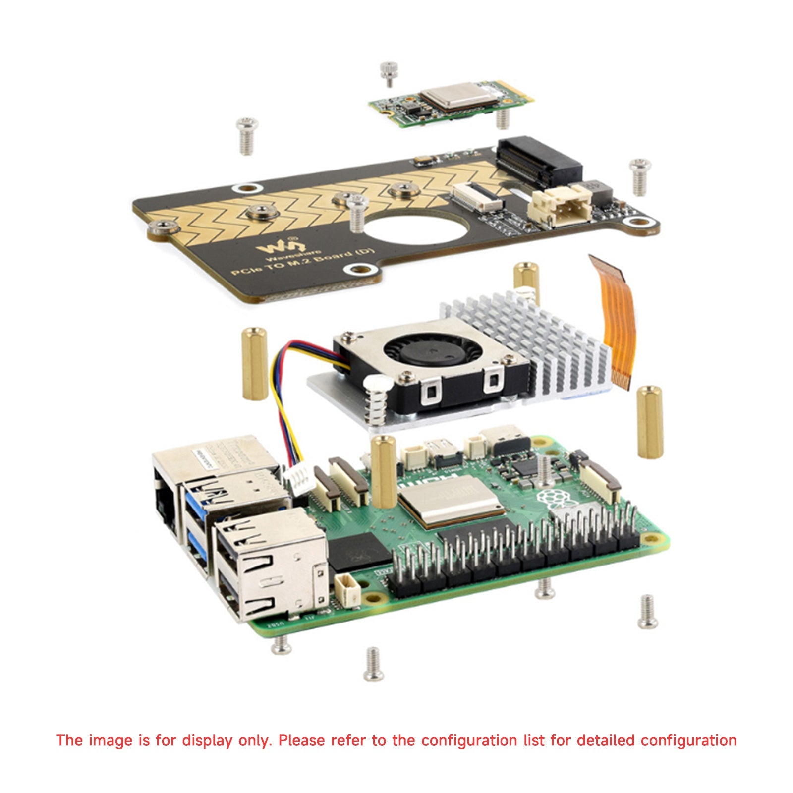 Carte d'extension de transmission 8 Gbit/s pour Raspberry Pi 5 PCIE vers M.2