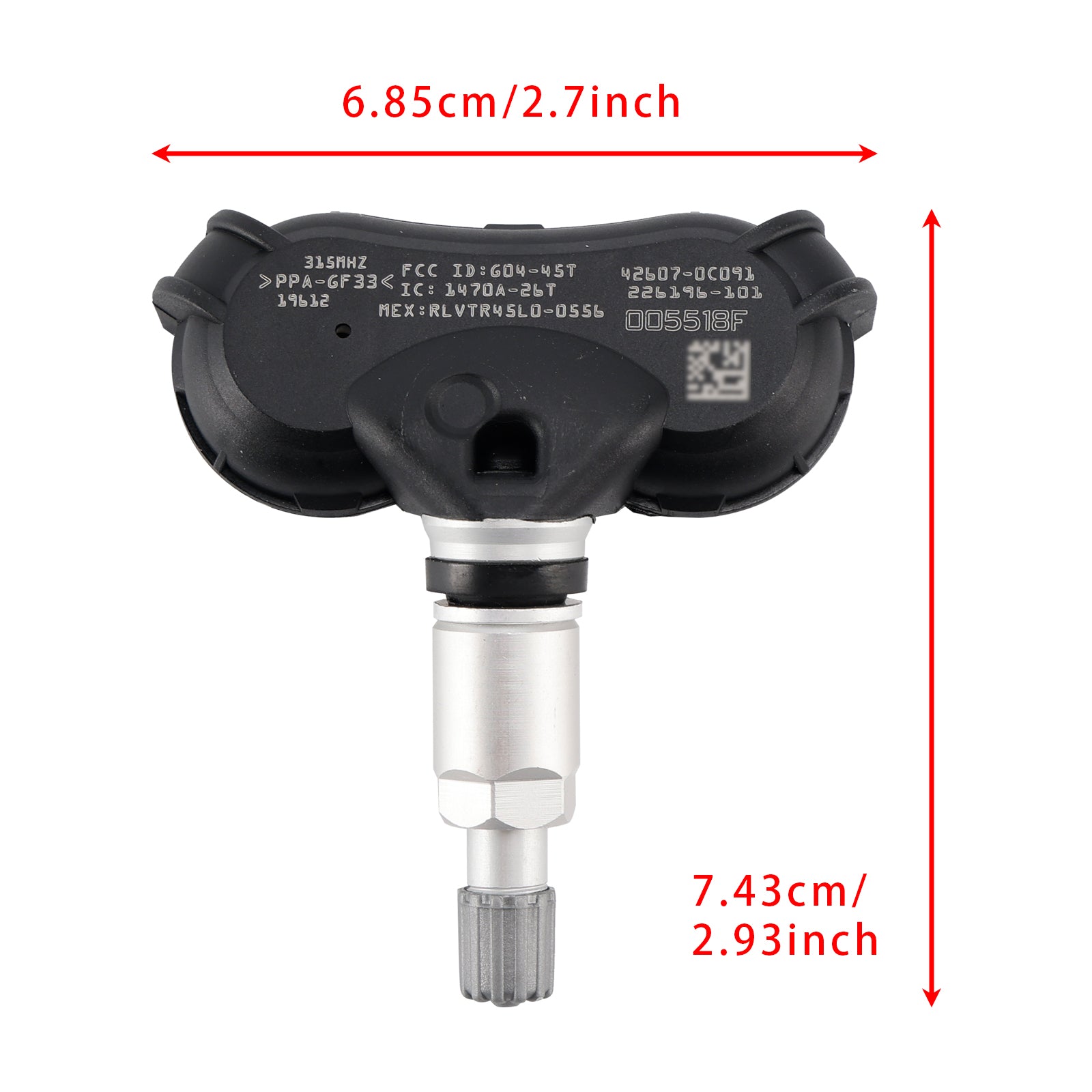 Capteur de pression des pneus TPMS 4X pour Toyota RAV4 Highlander Tundra 426070C091