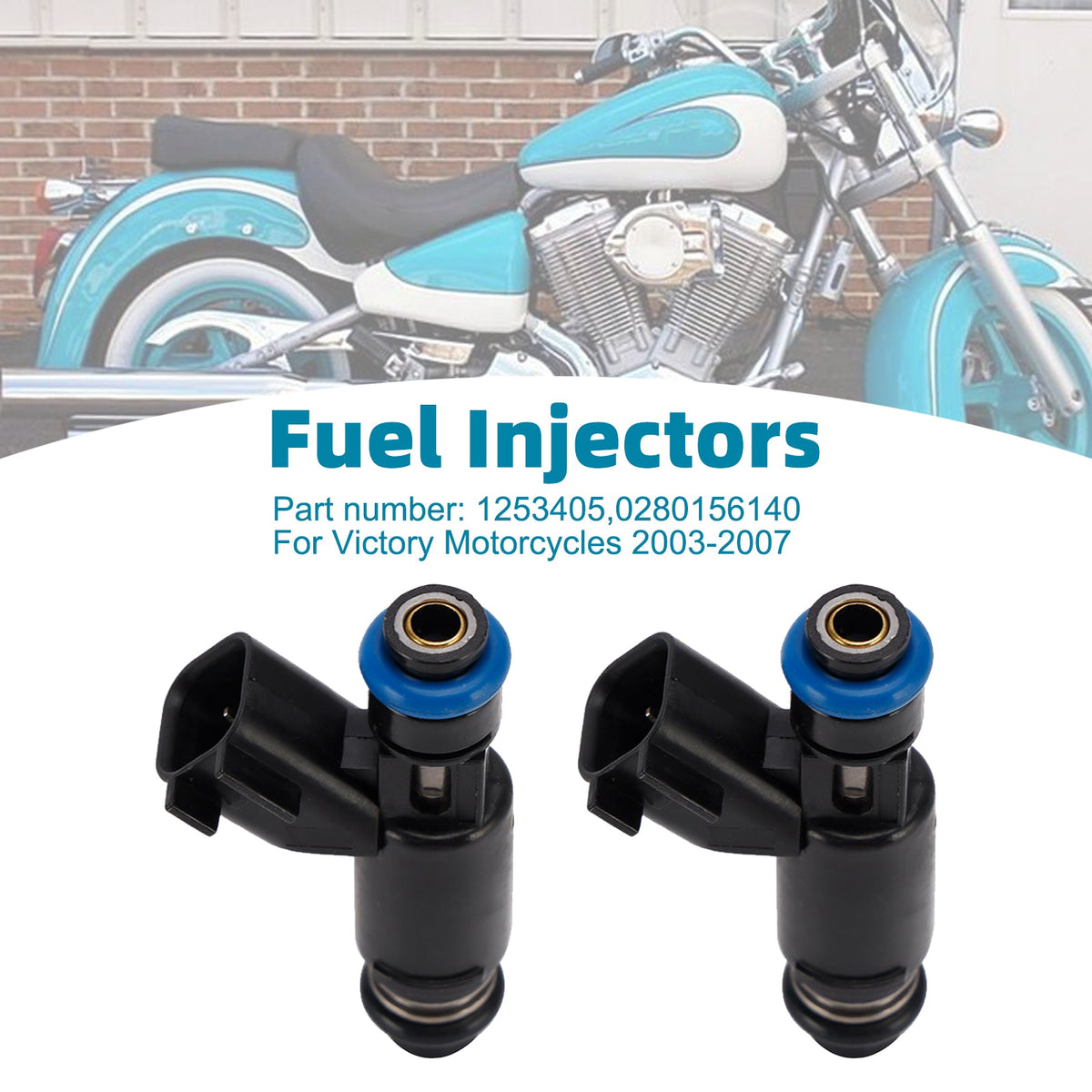 2 injecteurs de carburant 1253405 0280156140 pour motos Victory 2003-2007